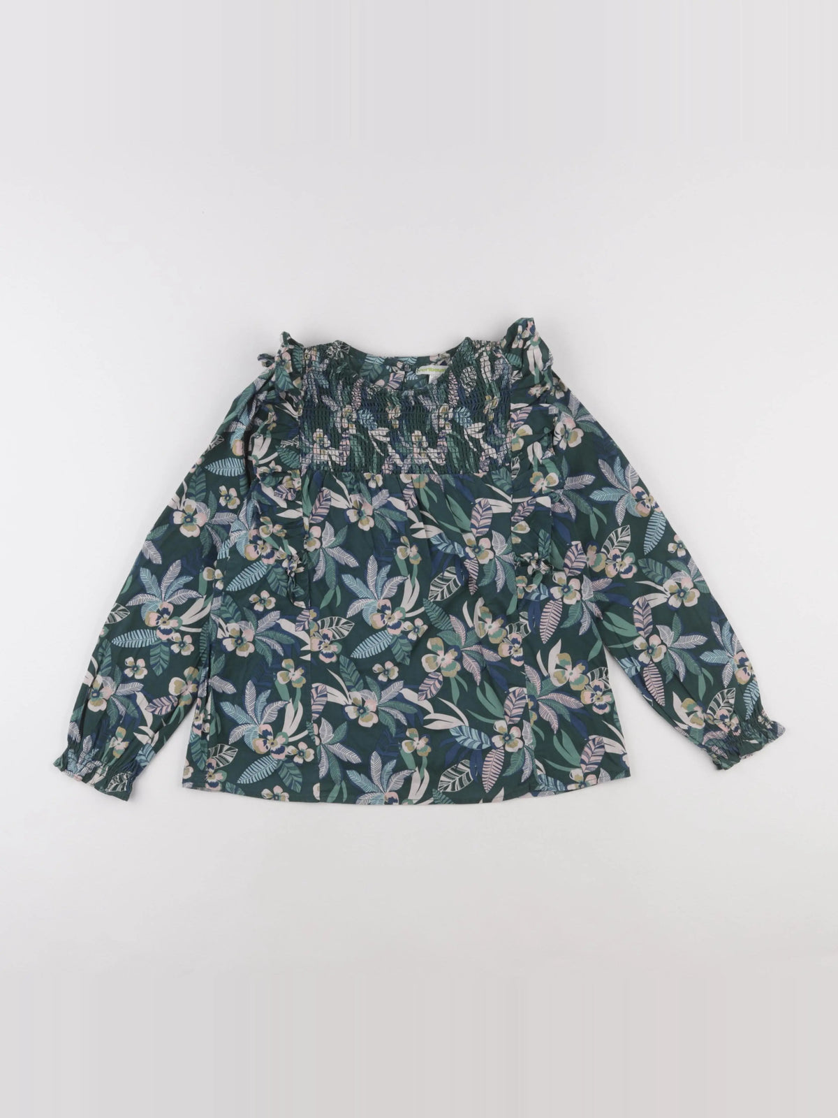 Vertbaudet - blouse vert - 9 ans