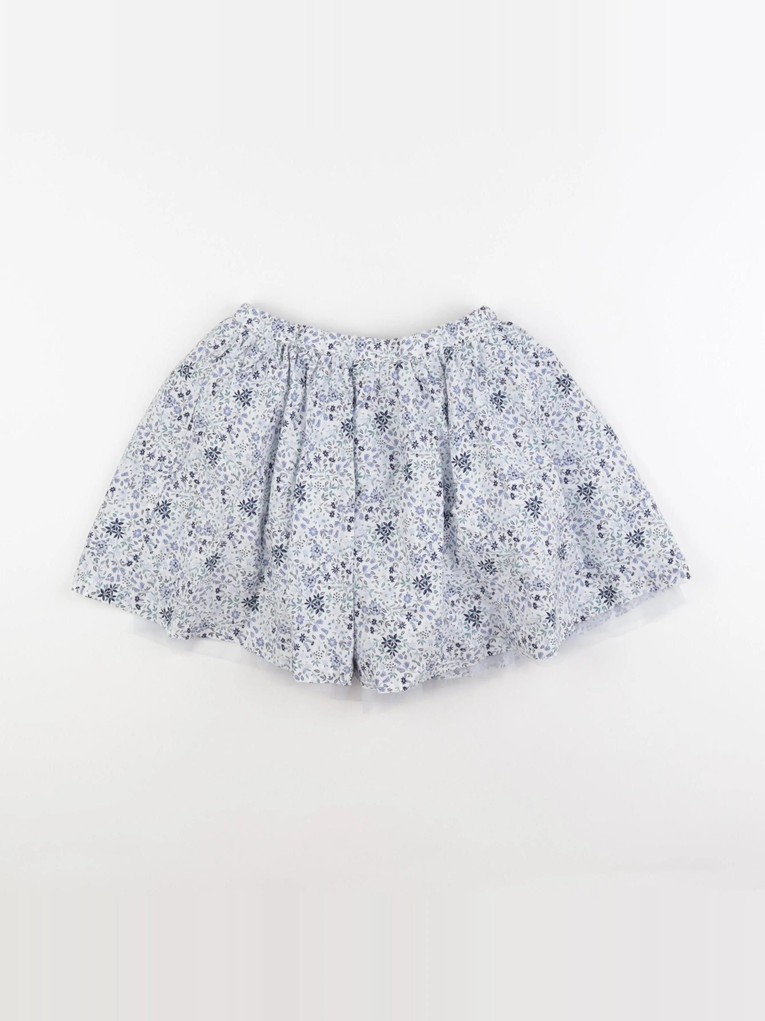 Vertbaudet - jupe blanc, bleu - 8 ans