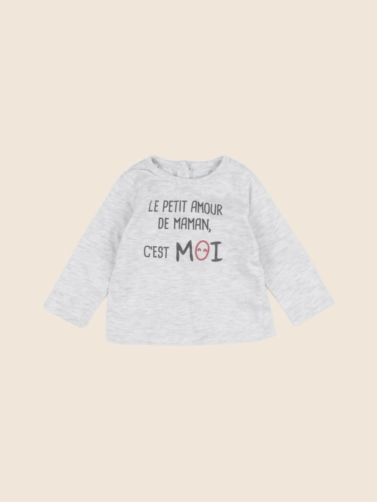 Vertbaudet - tee-shirt gris - 3 mois