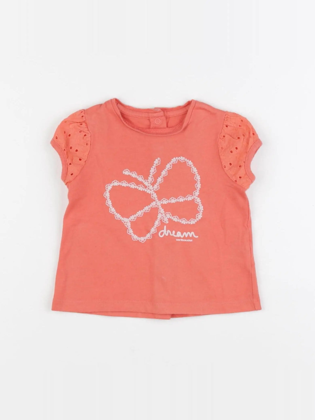 Vertbaudet - tee-shirt orange - 6 mois