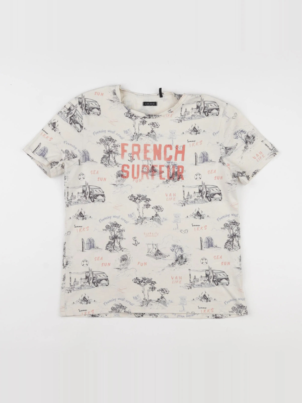 IKKS - tee-shirt multicolore - 12 ans