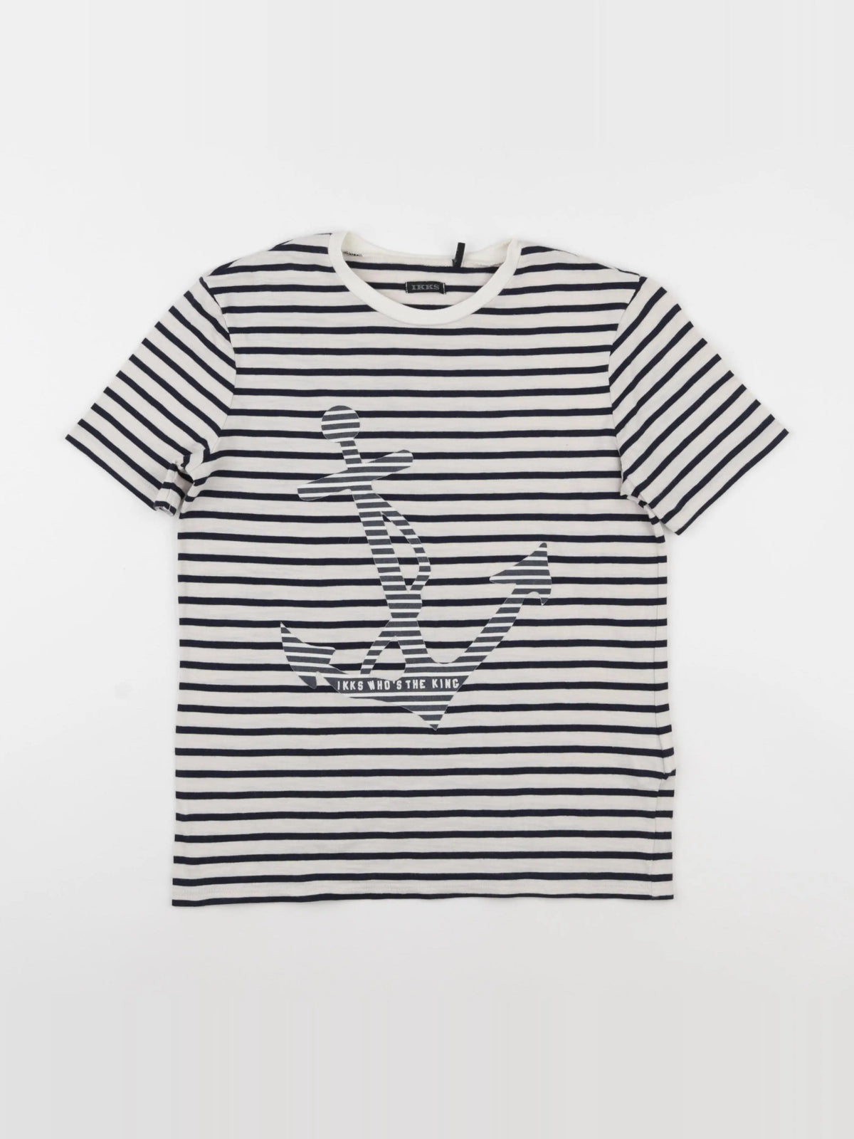 IKKS - tee-shirt blanc, bleu - 12 ans