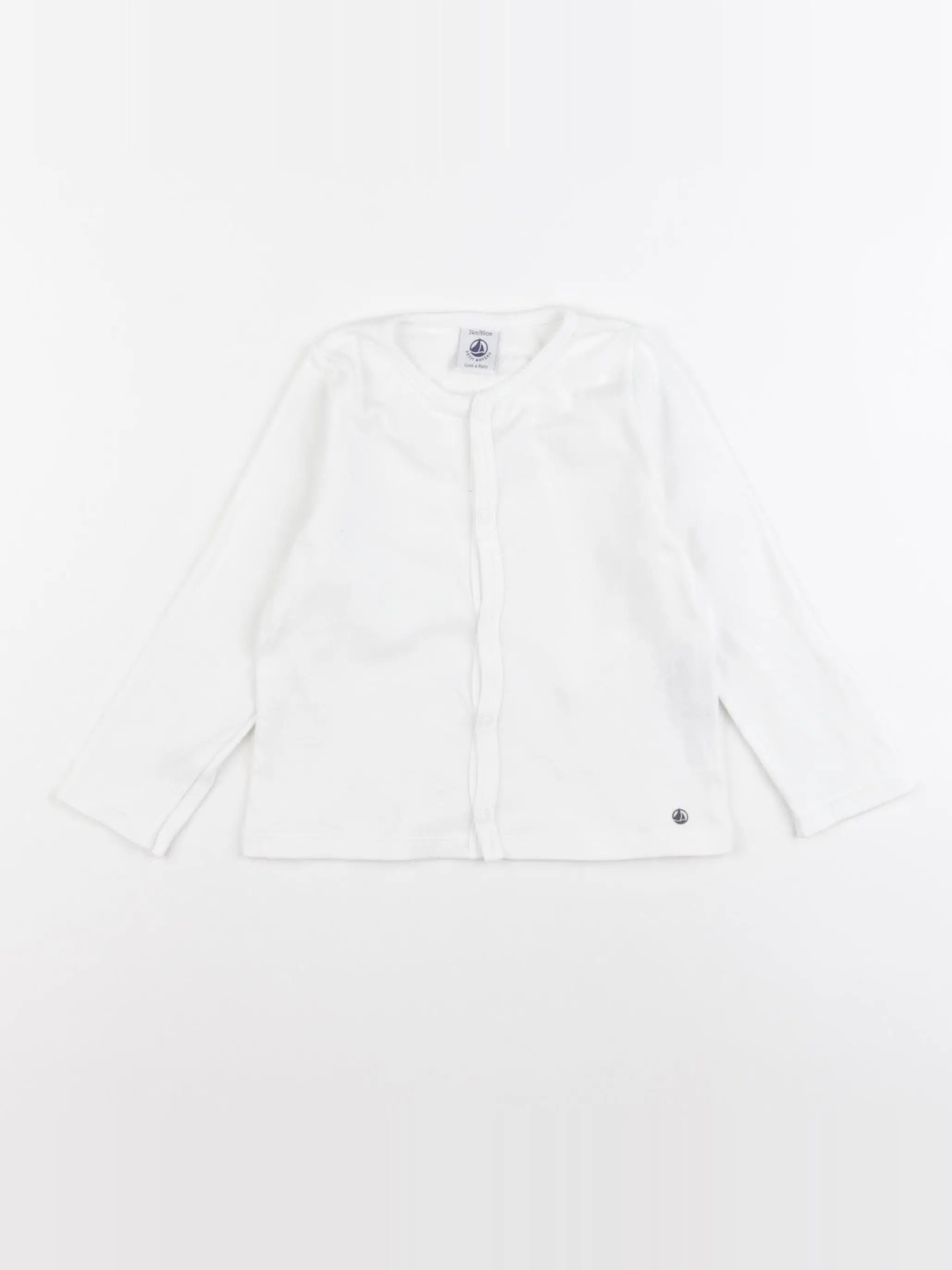 Petit Bateau - tee-shirt blanc - 24 mois