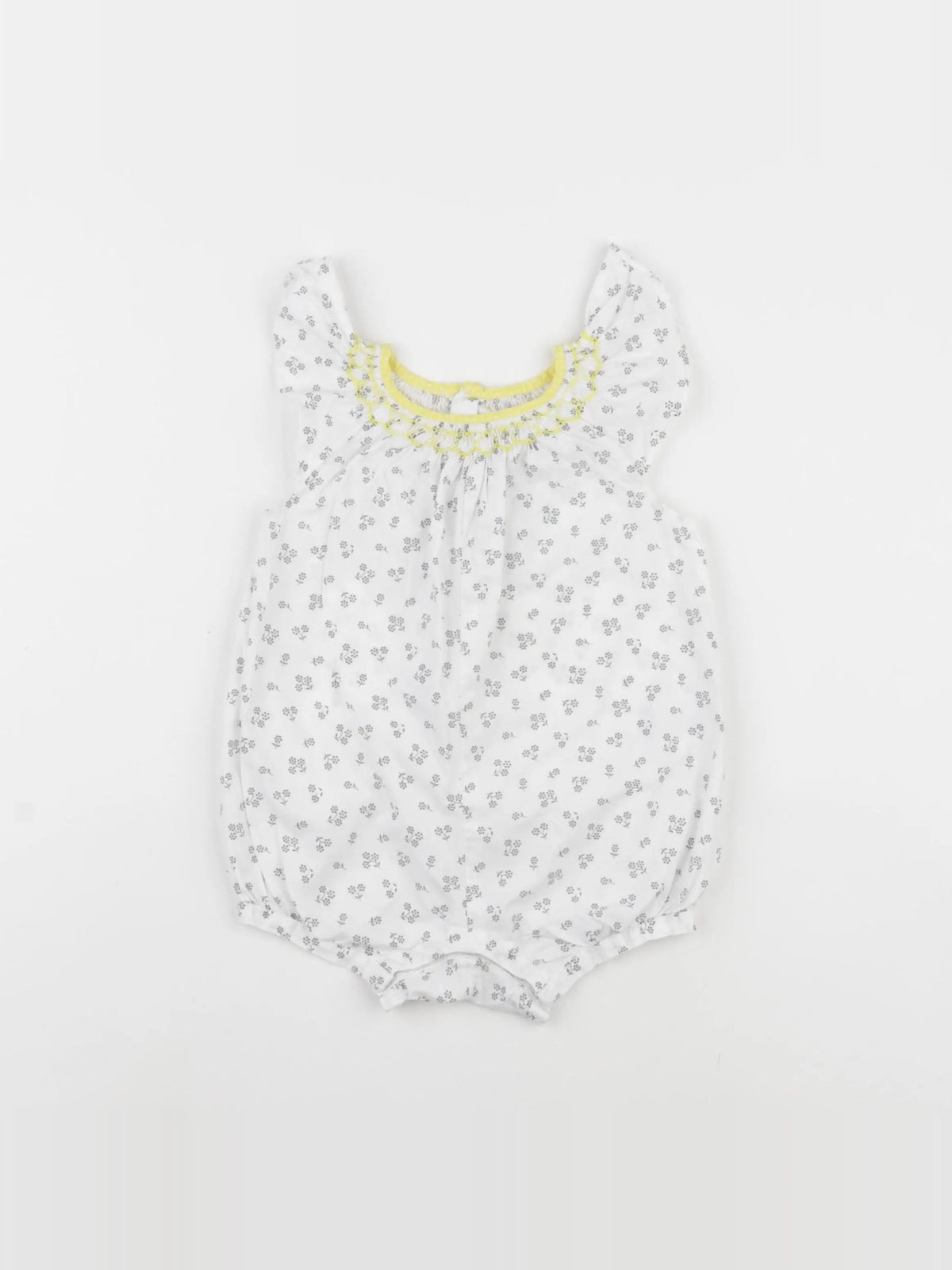 Jacadi - combinaison blanc, jaune - 12 mois