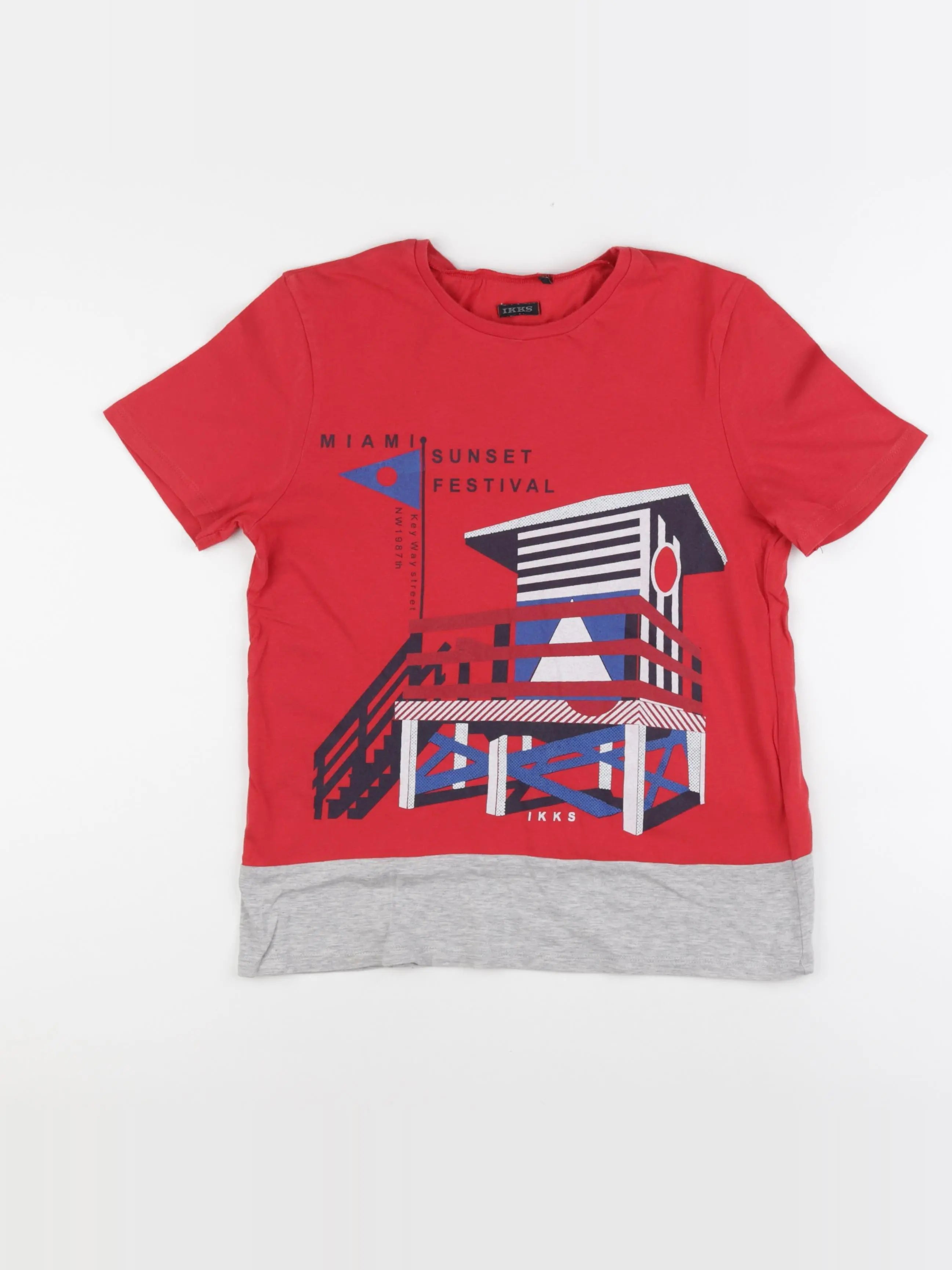 IKKS - tee-shirt multicolore - 12 ans