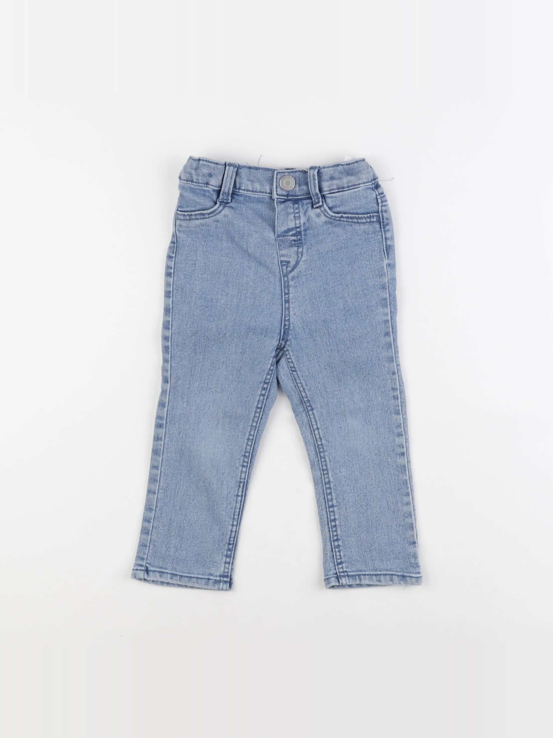 H&M - jean bleu - 12/18 mois