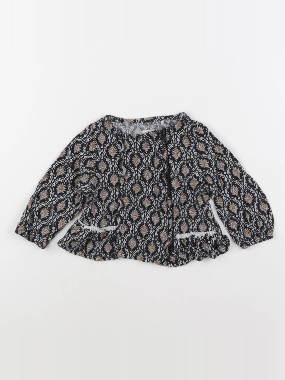 IKKS - blouse noir - 12 mois