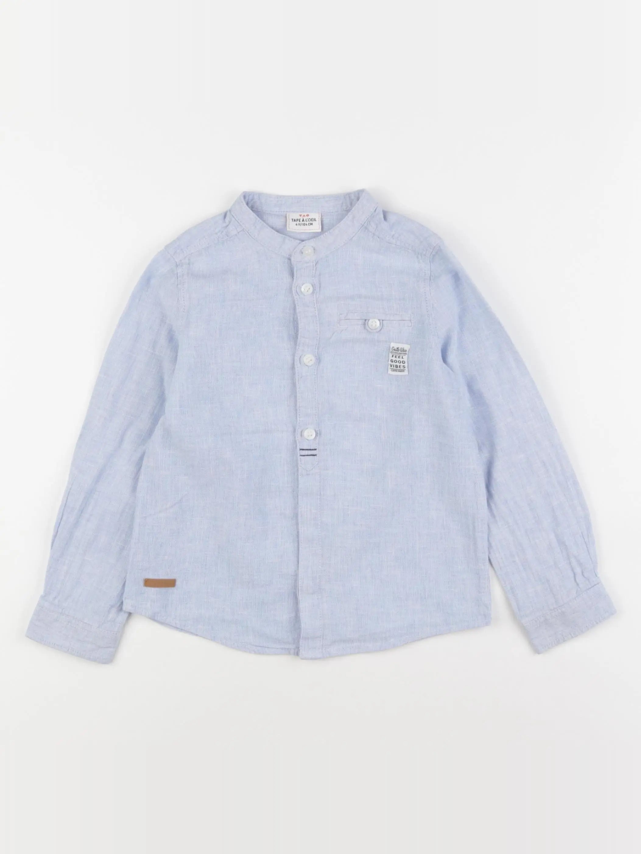 Tape à l'oeil - chemise bleu - 4 ans