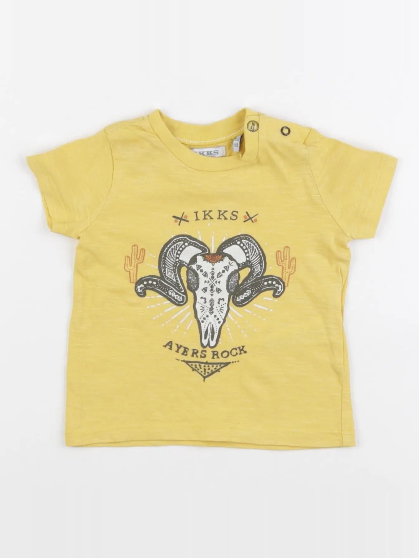 IKKS - tee-shirt jaune - 6 mois