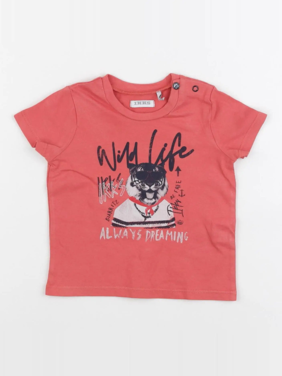 IKKS - tee-shirt orange - 6 mois
