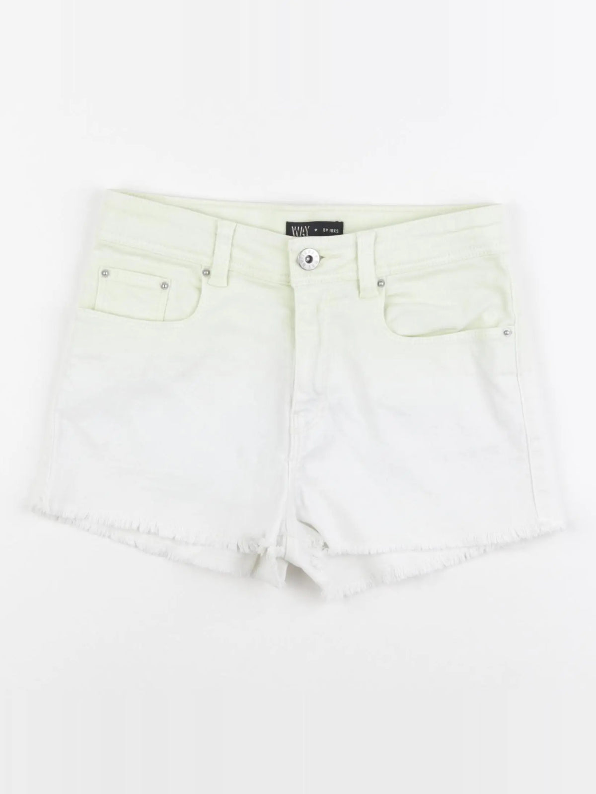 IKKS - short jaune, blanc - 10 ans
