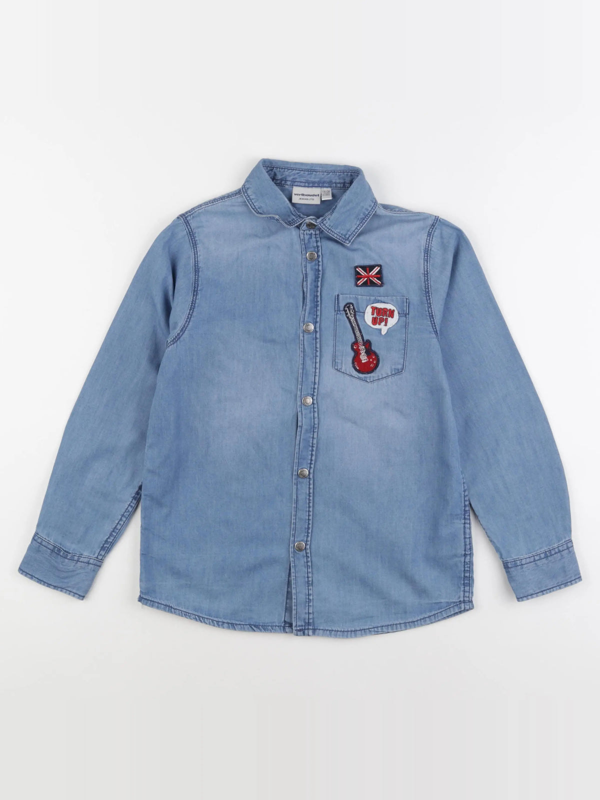 Vertbaudet - chemise bleu - 10 ans