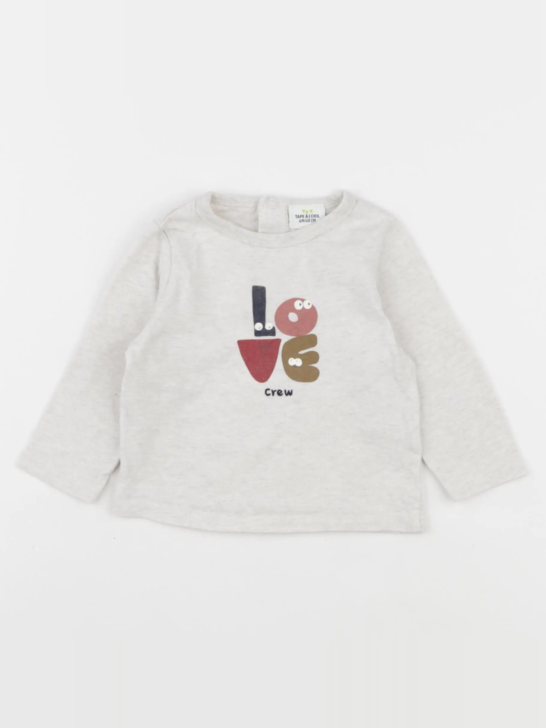 Tape à l'oeil - tee-shirt beige - 6 mois