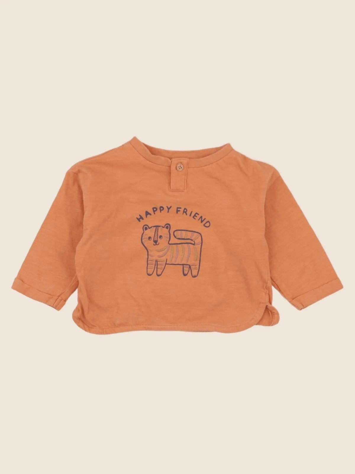 Vertbaudet - tee-shirt orange - 6 mois