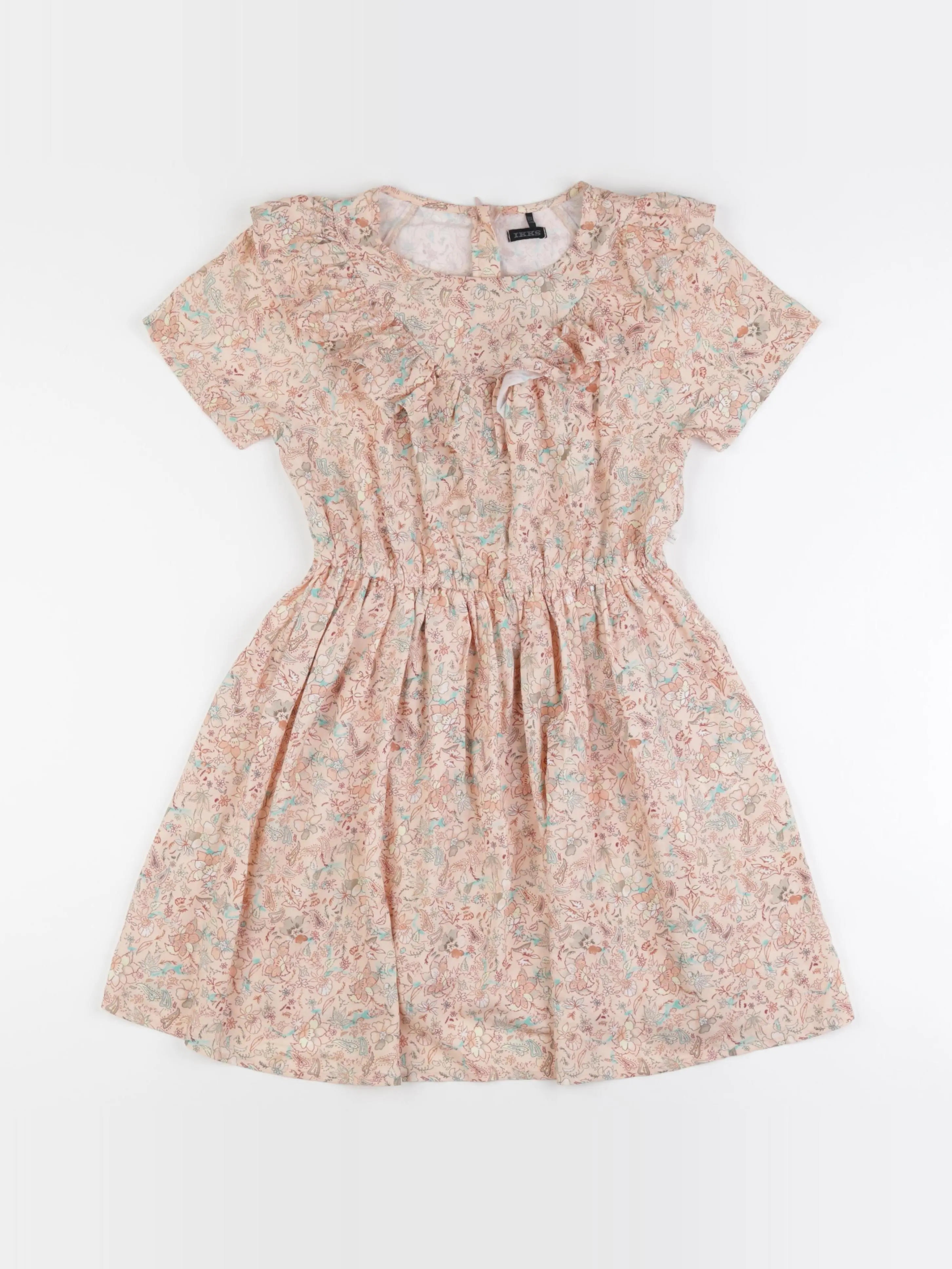 IKKS - robe rose - 10 ans