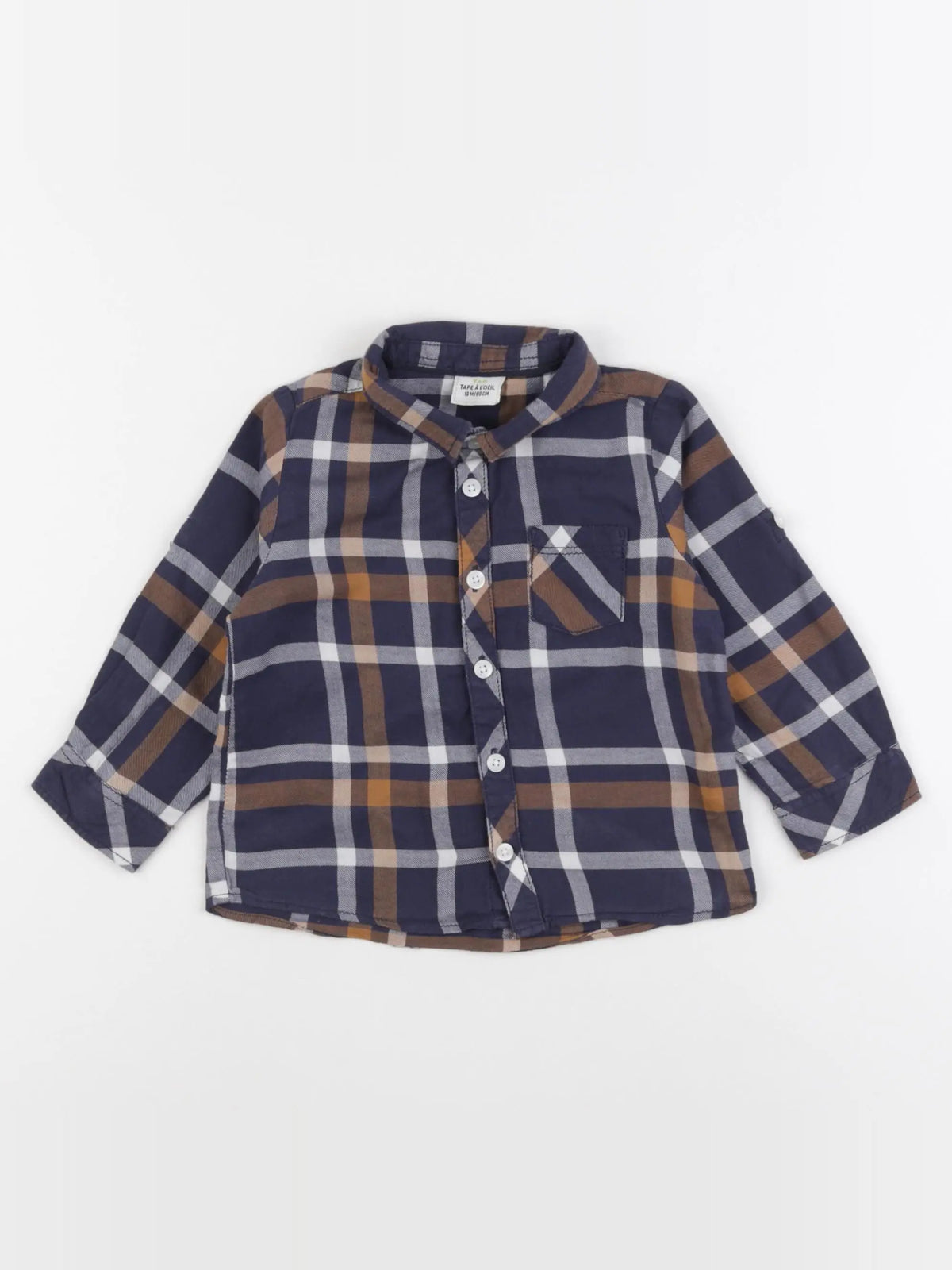 Tape à l'oeil - chemise bleu - 18 mois