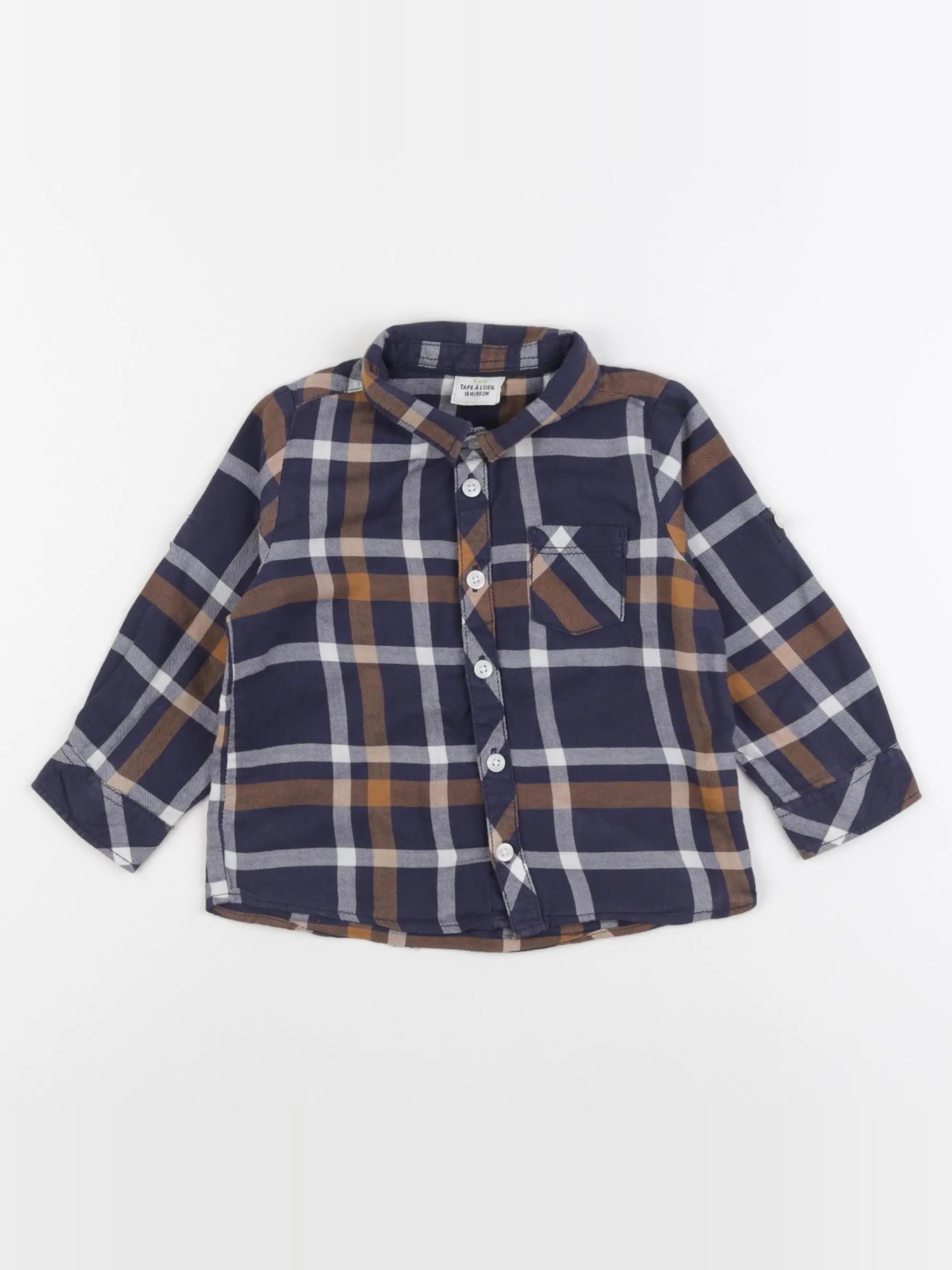 Tape à l'oeil - chemise bleu - 18 mois