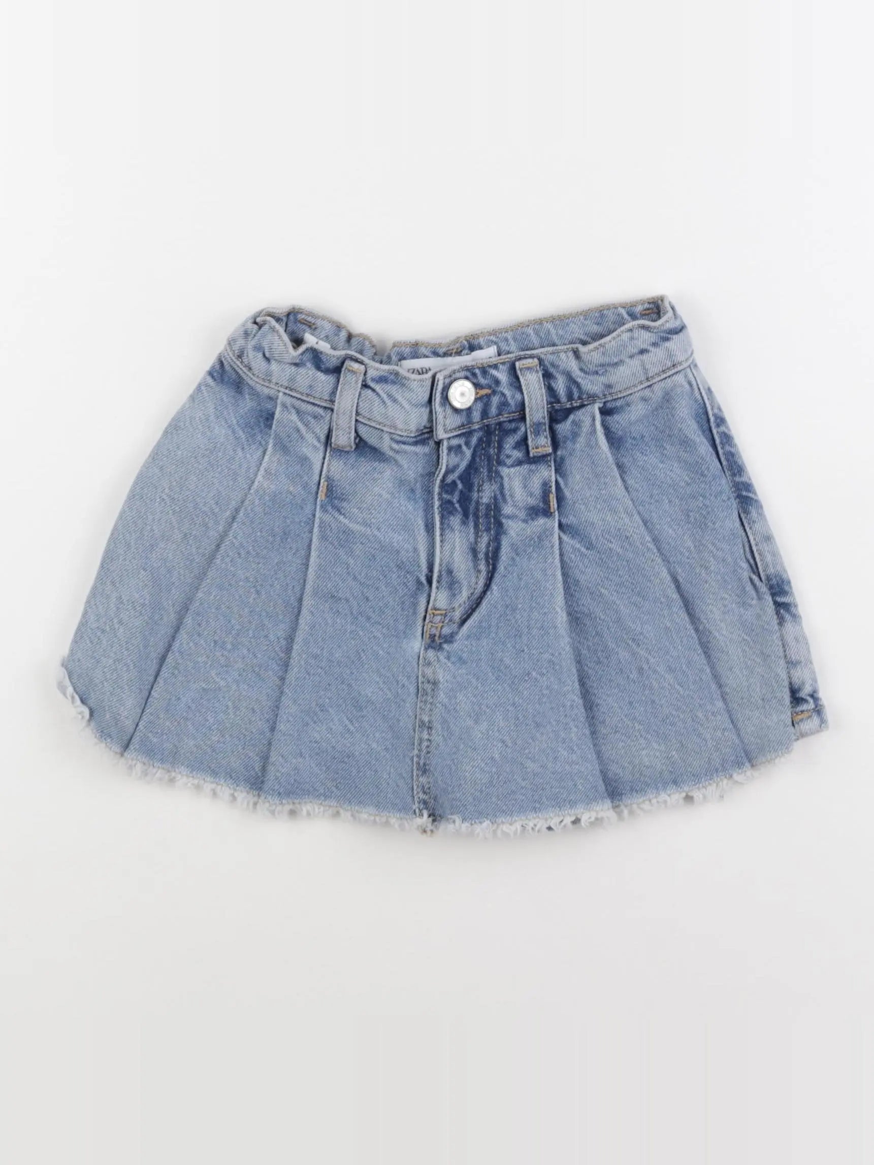 Zara - jupe short bleu - 6 mois