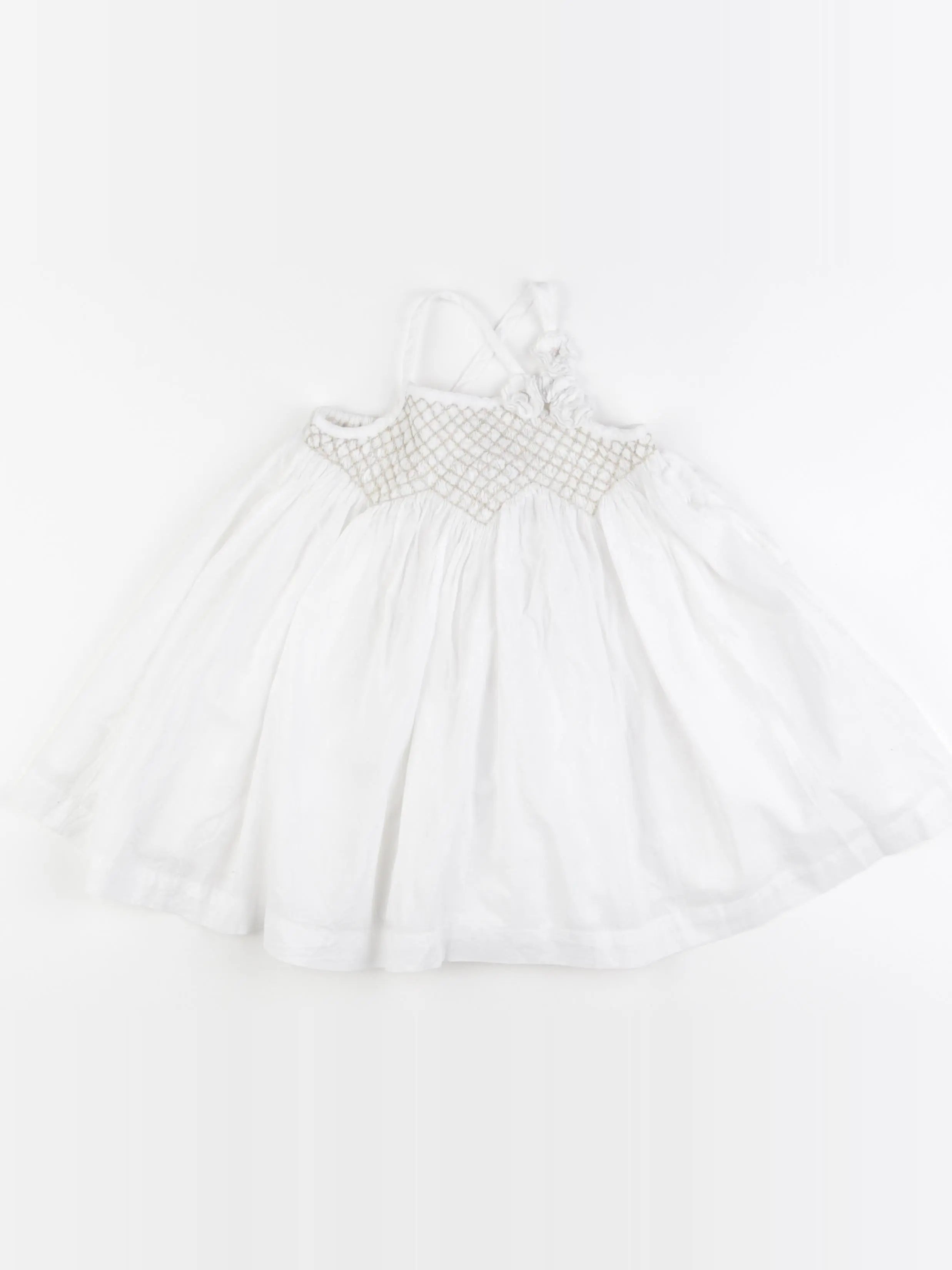 Vertbaudet - robe blanc - 18 mois