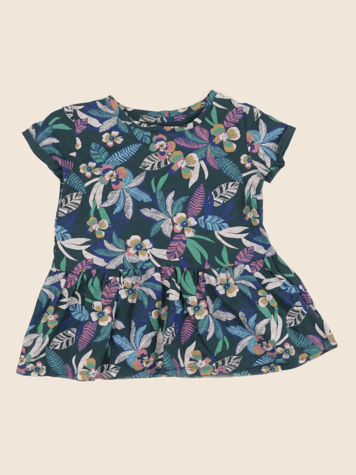 Vertbaudet - robe multicolore - 2 ans