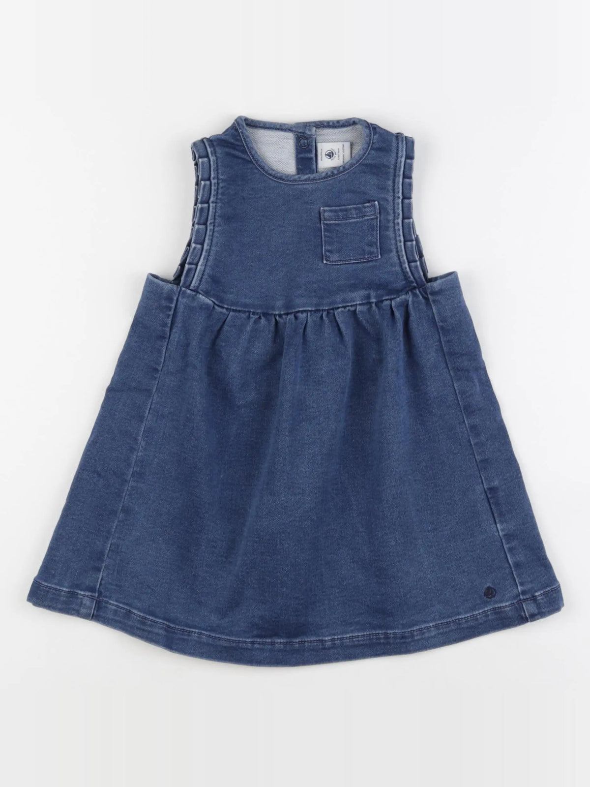 Petit Bateau - robe bleu - 18 mois