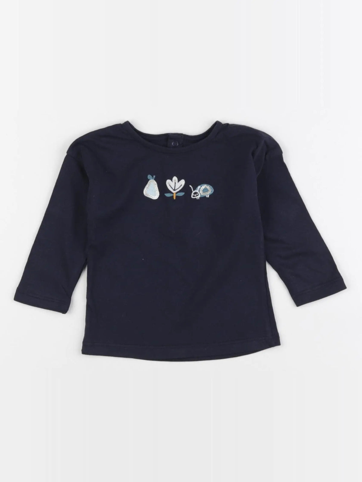 Boutchou - tee-shirt bleu - 9 mois
