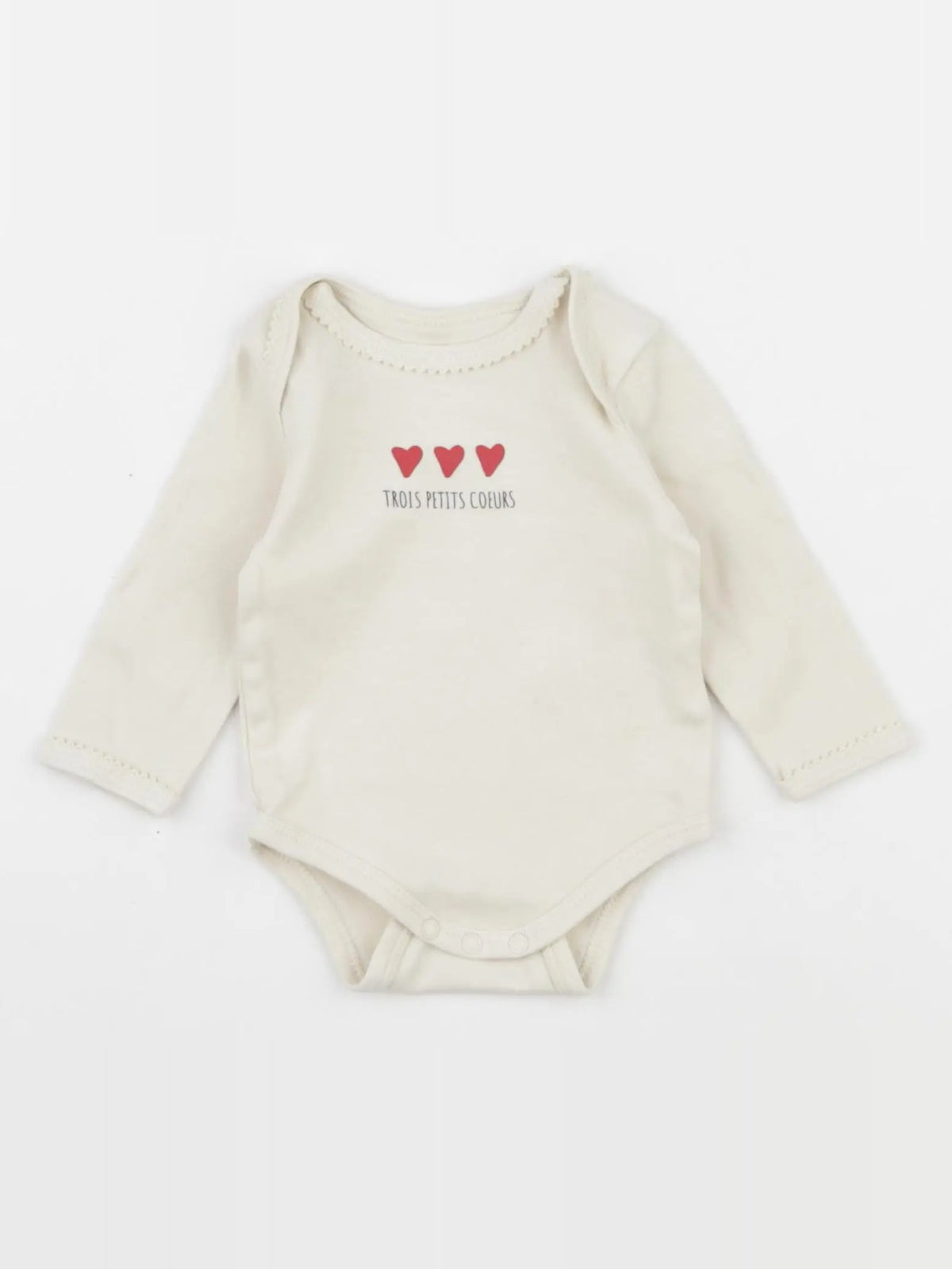 Vertbaudet - body beige - 3 mois