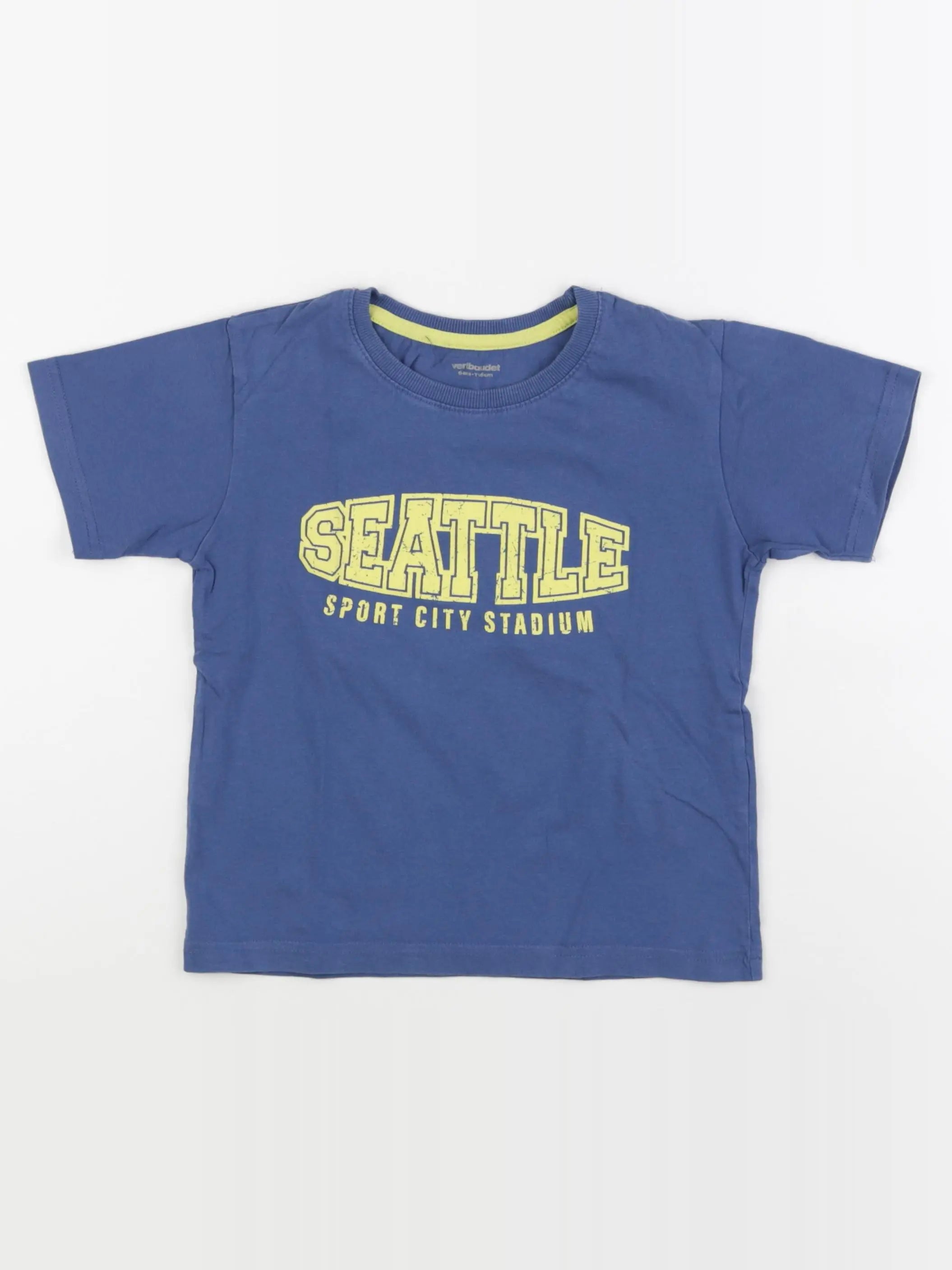 Vertbaudet - tee-shirt bleu - 6 ans
