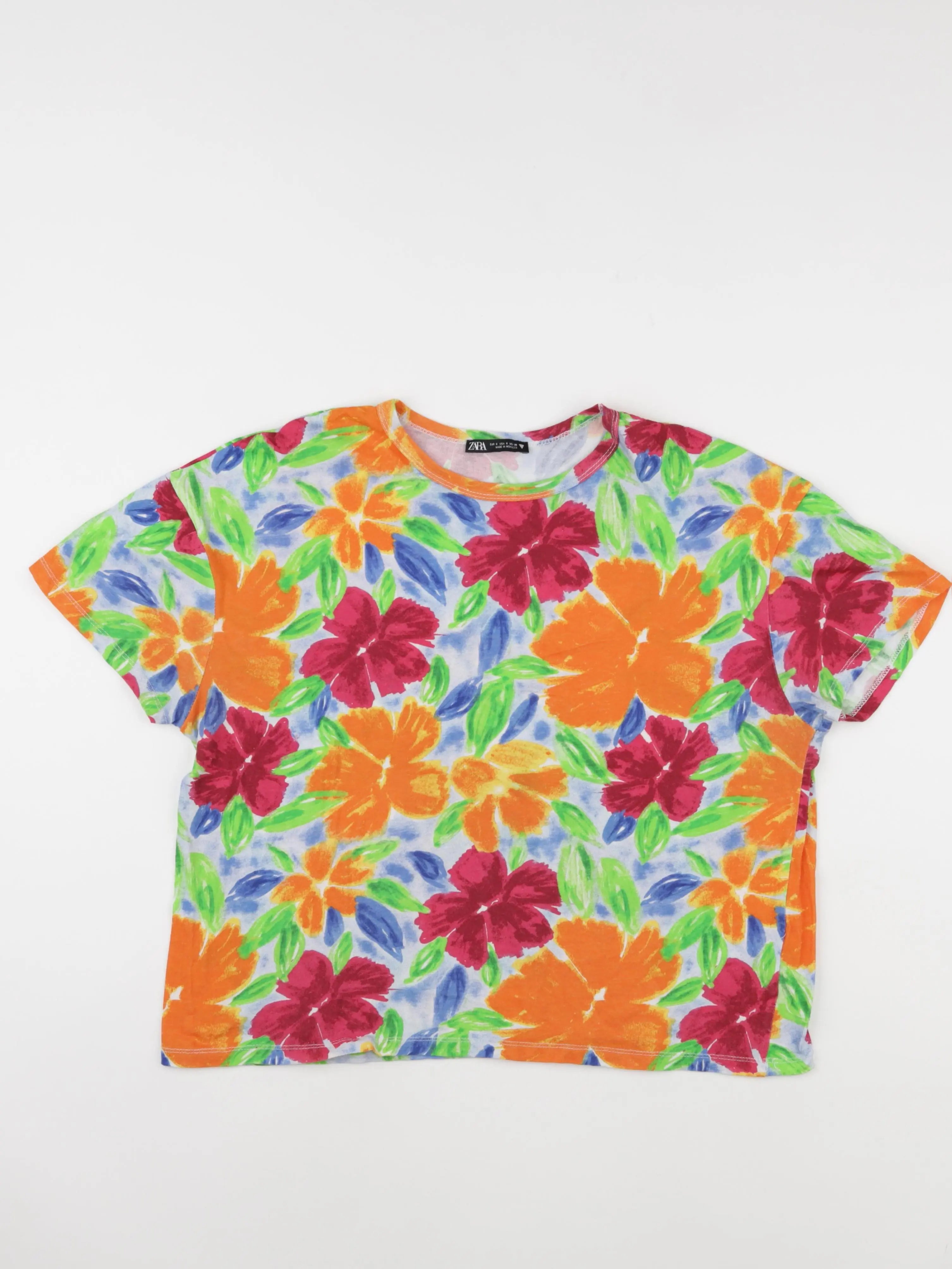 Zara - tee-shirt multicolore - 16 ans
