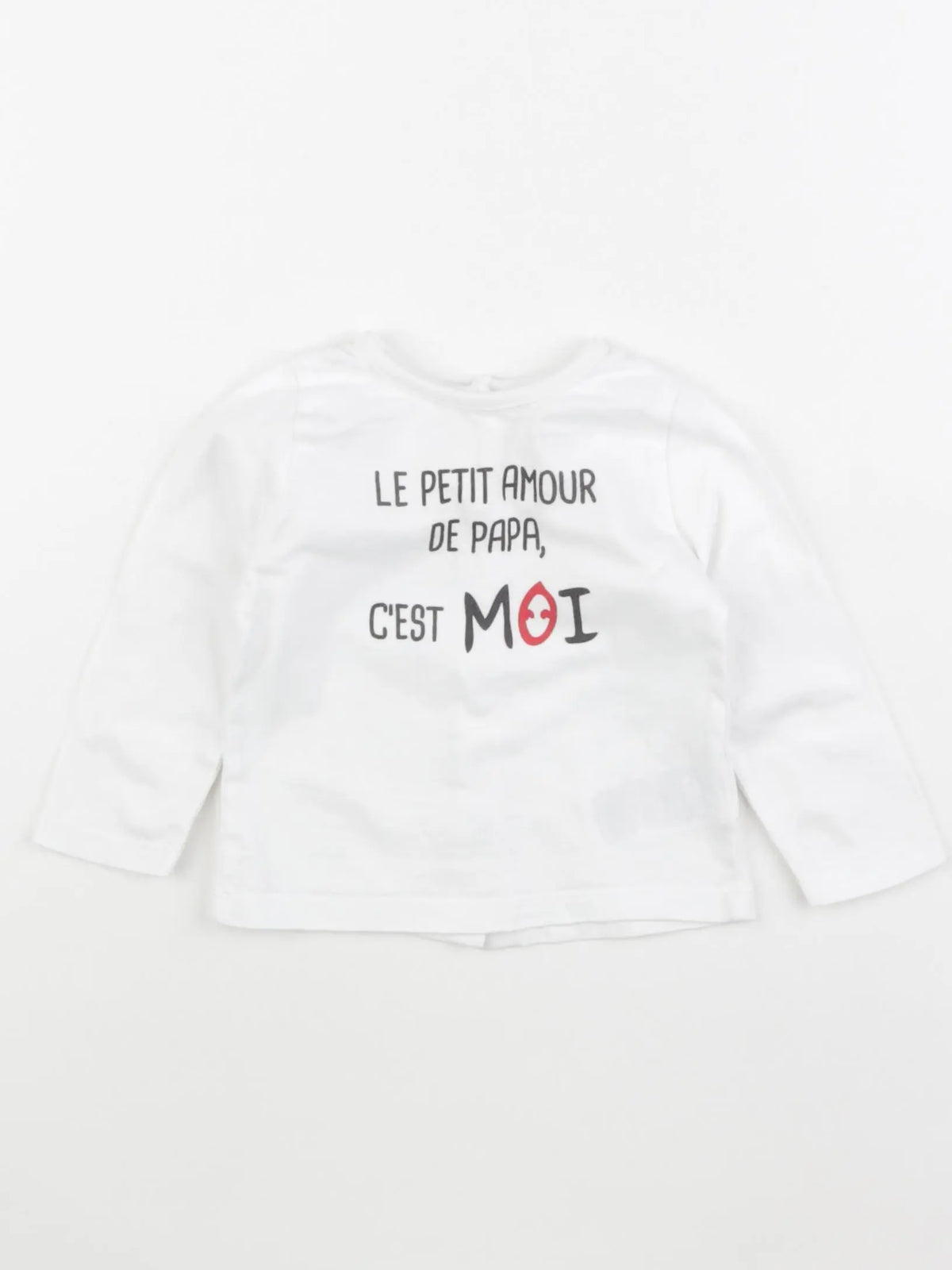 Vertbaudet - tee-shirt blanc - 9 mois
