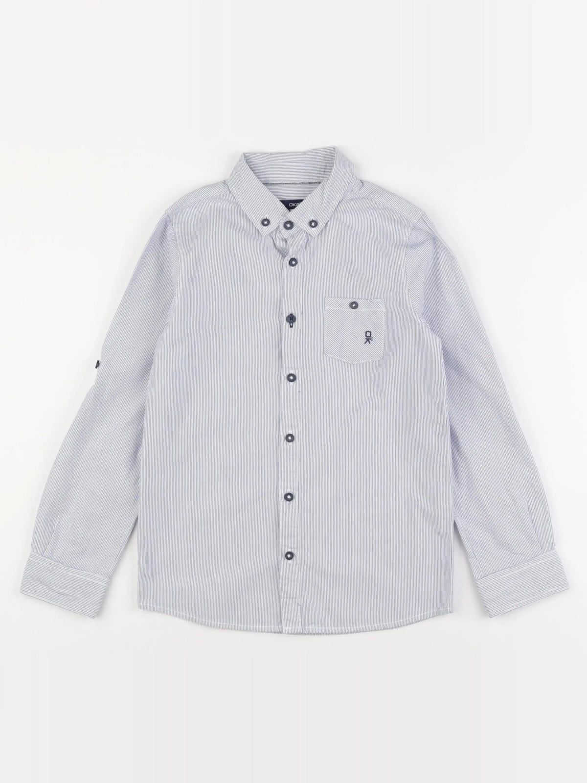 Okaidi - chemise bleu - 8 ans