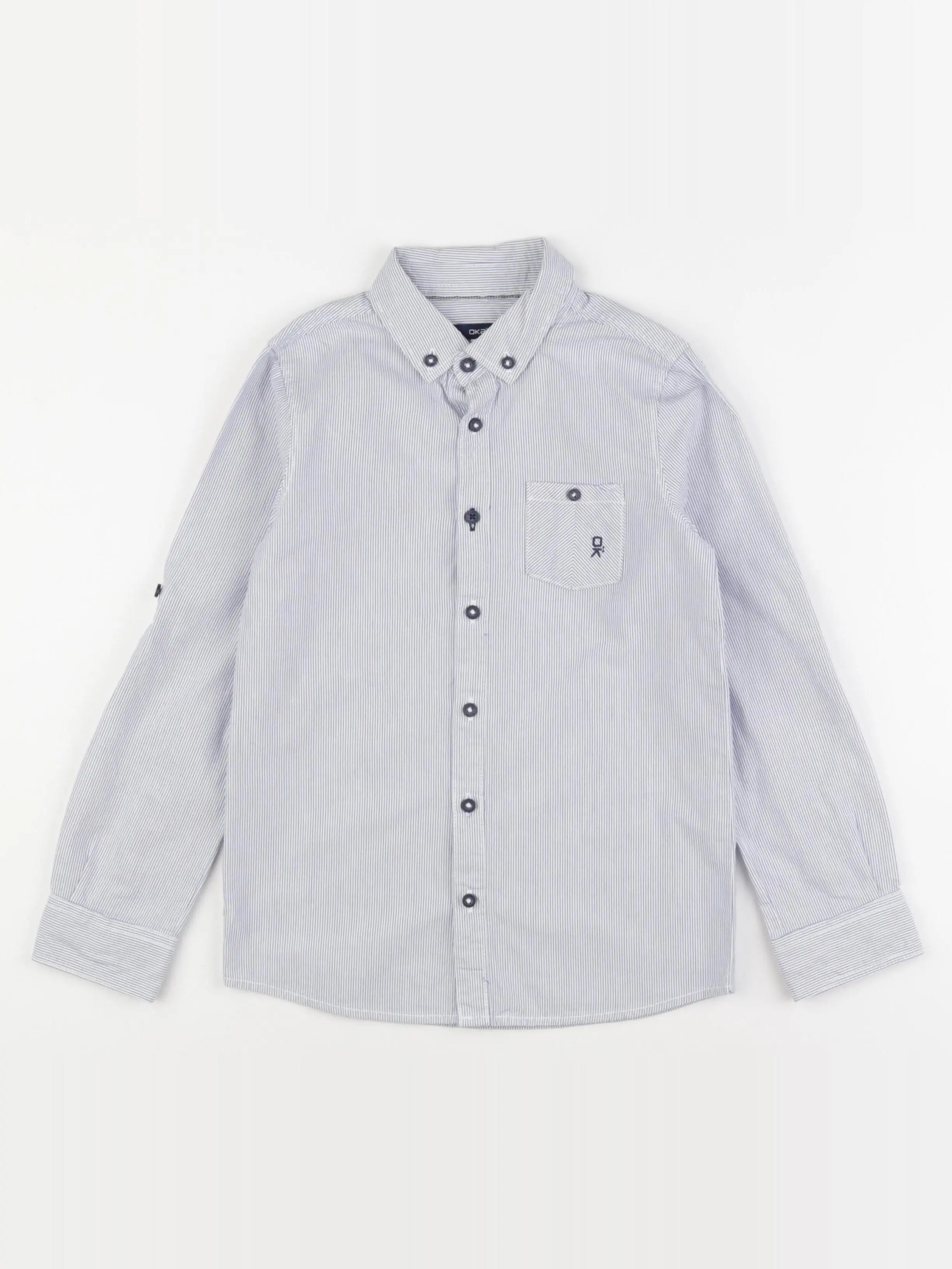 Okaidi - chemise bleu - 8 ans