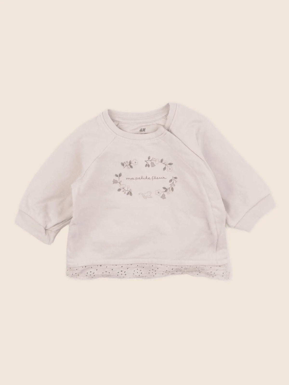 H&M - sweat rose - 3 mois