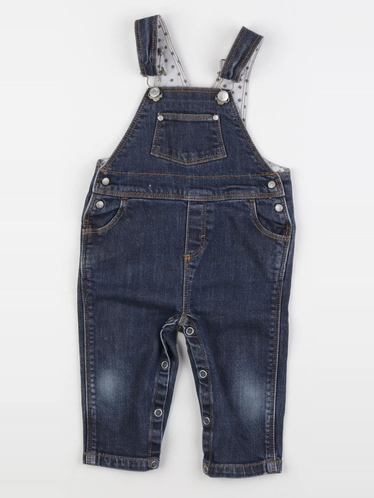 Petit Bateau - salopette bleu - 6 mois