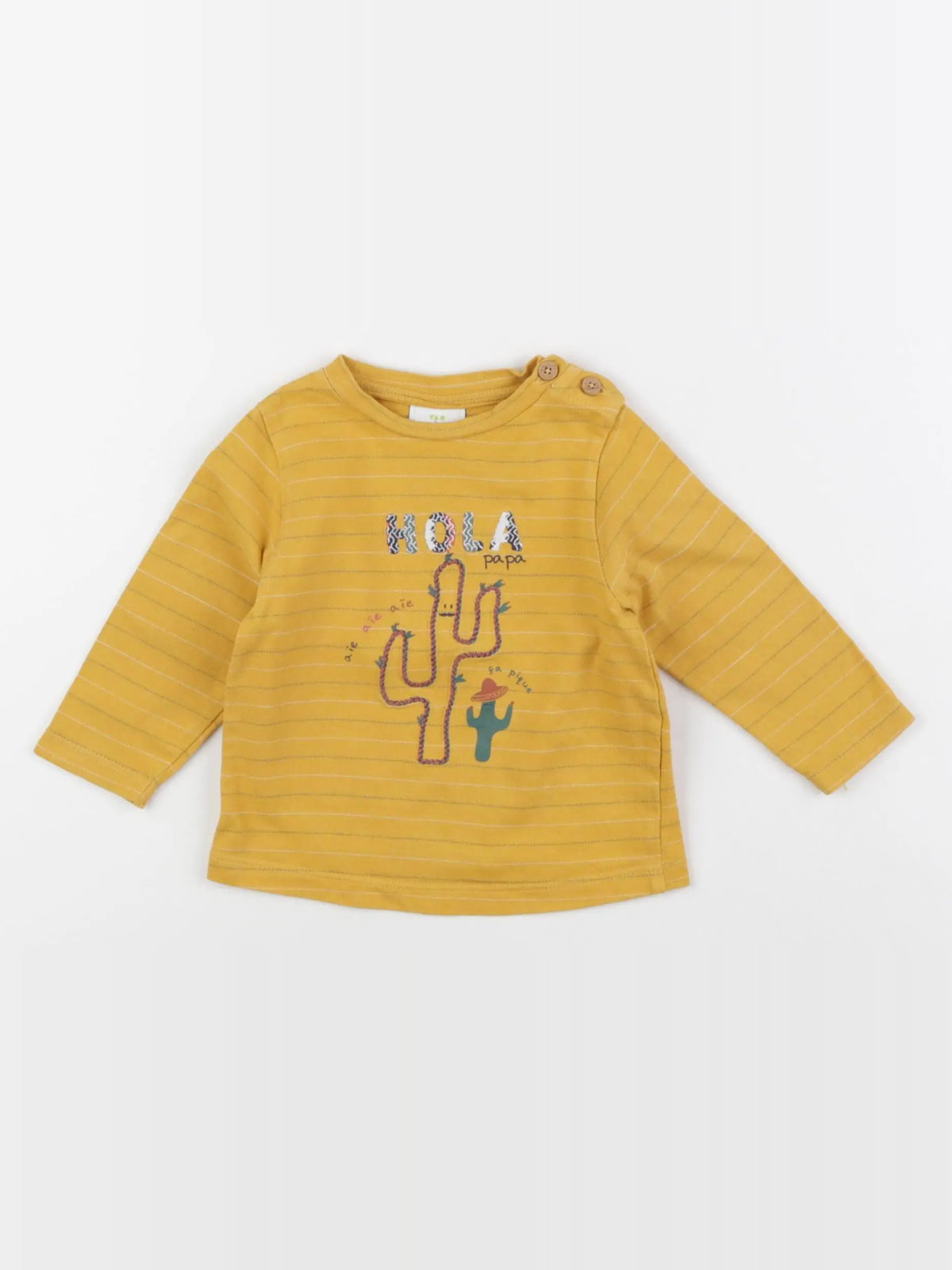 Tape à l'oeil - tee-shirt jaune - 6 mois