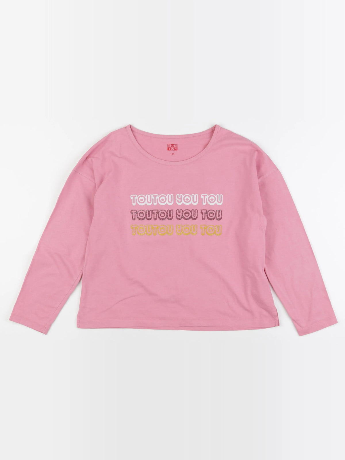 Bonton - tee-shirt rose - 12 ans