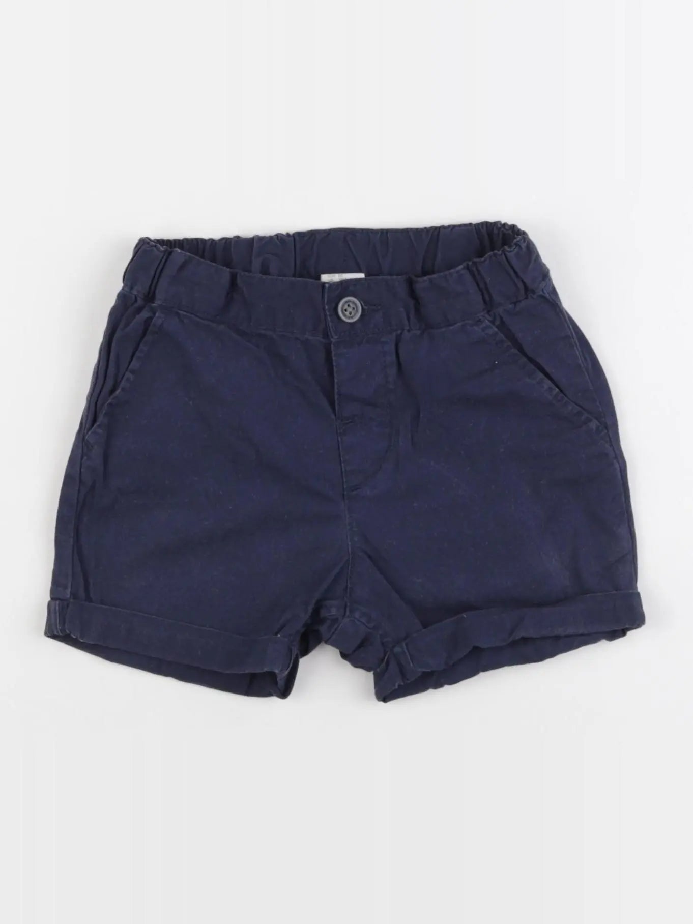 H&M - short bleu - 12/18 mois