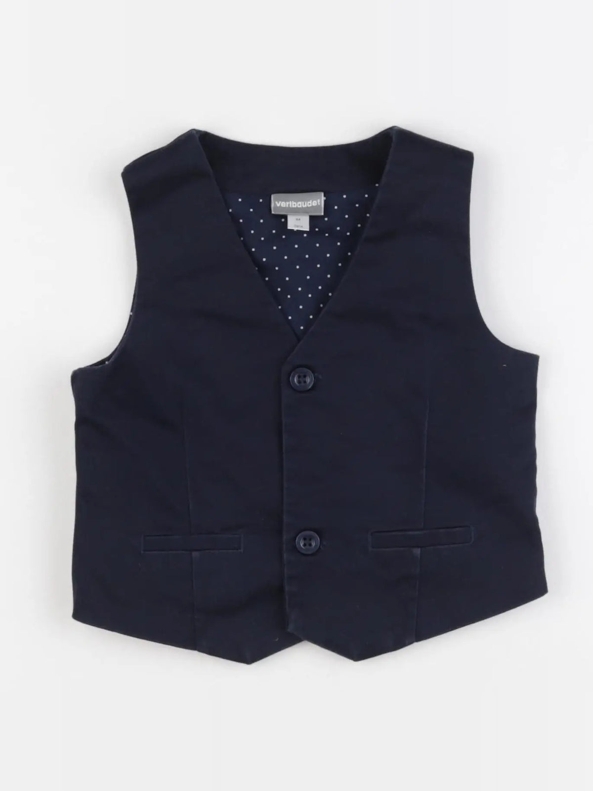 Vertbaudet - gilet bleu - 3 ans