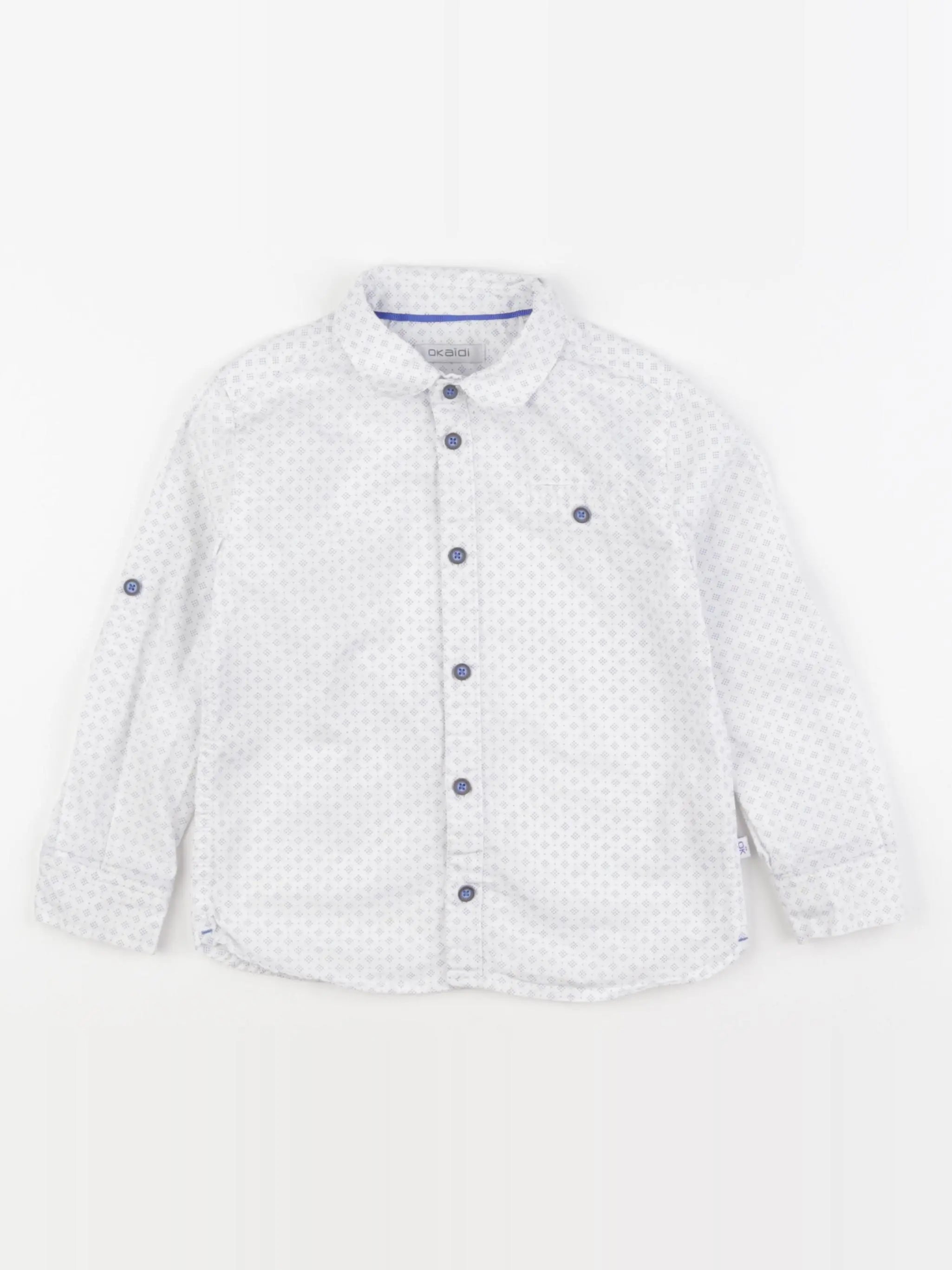 Okaidi - chemise blanc - 4 ans