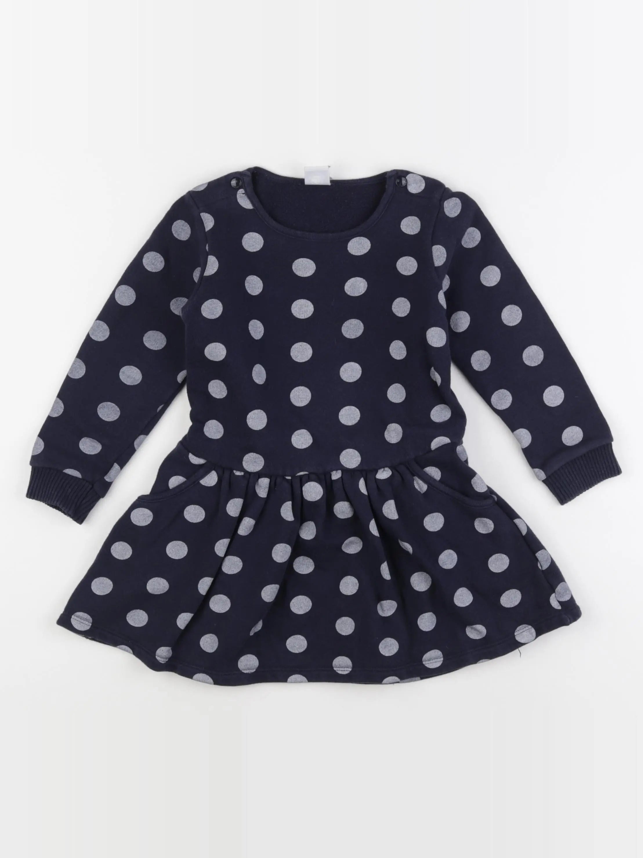 Petit Bateau - robe bleu - 36 mois