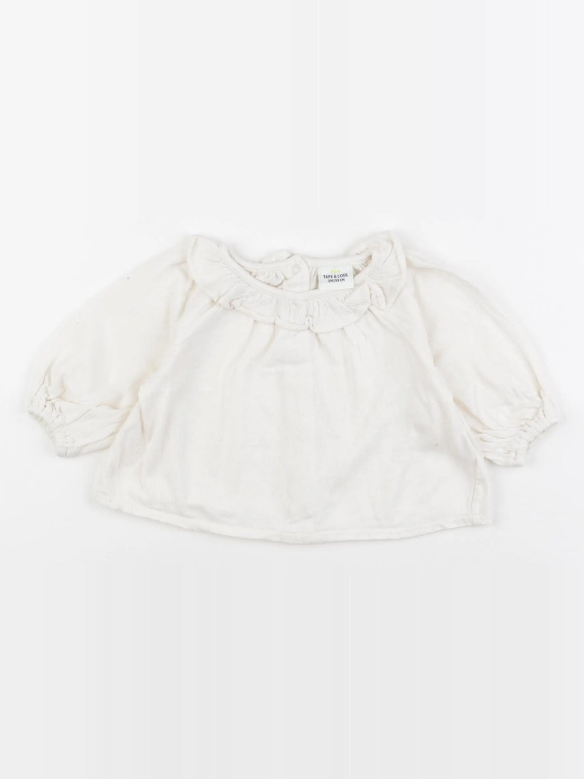 Tape à l'oeil - tee-shirt blanc - 3 mois