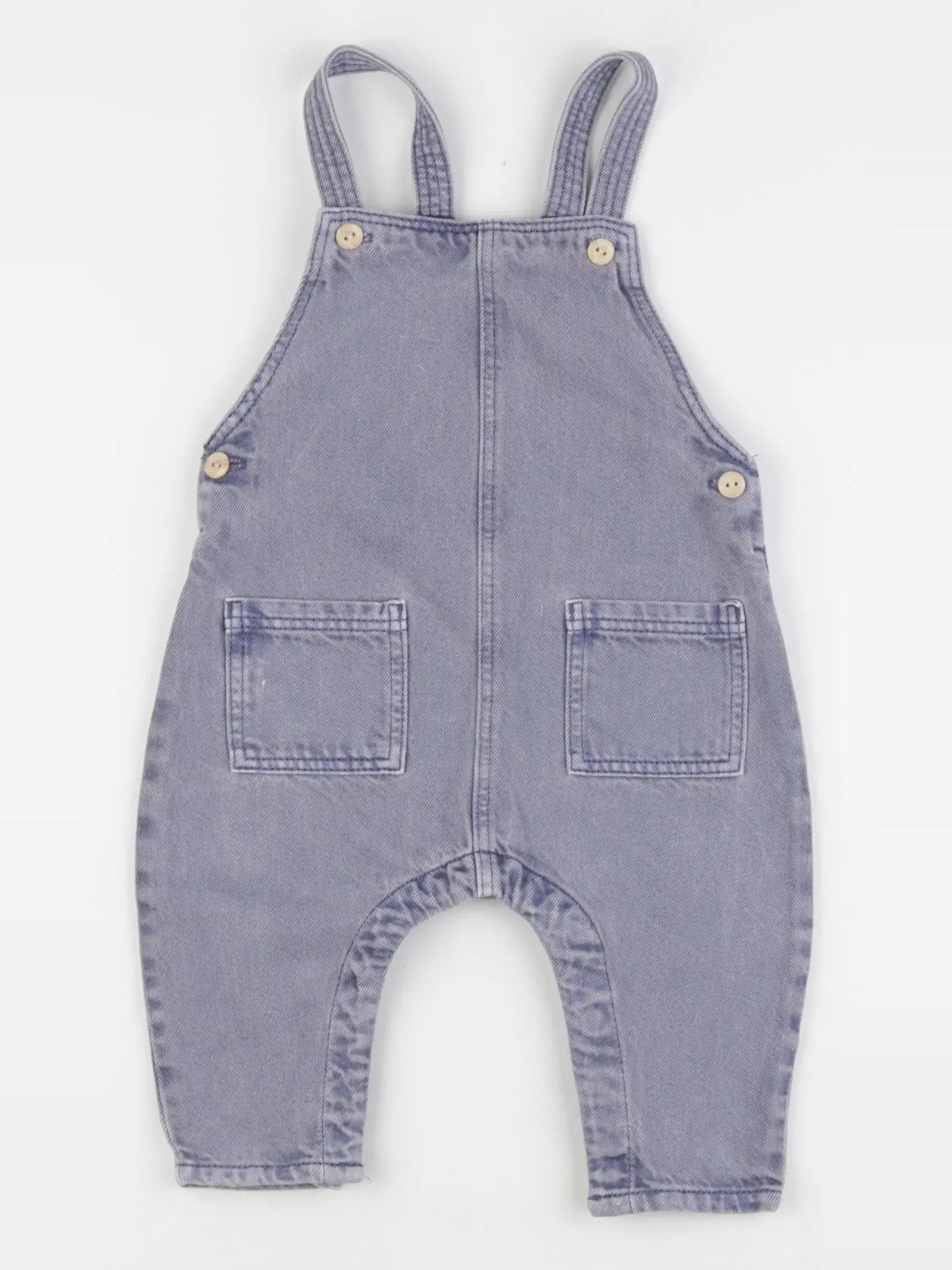 H&M - salopette bleu - 3/6 mois
