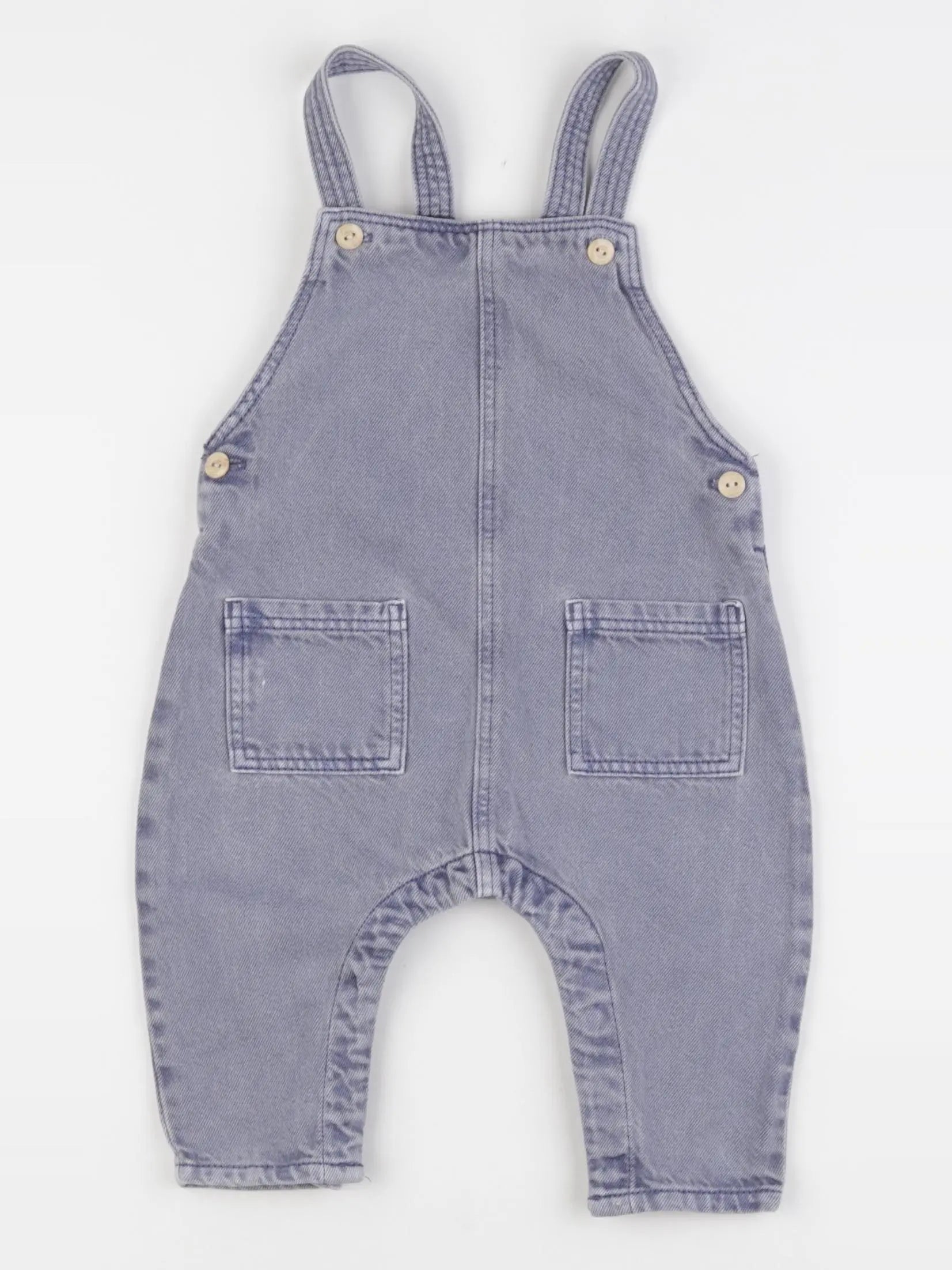H&M - salopette bleu - 3/6 mois