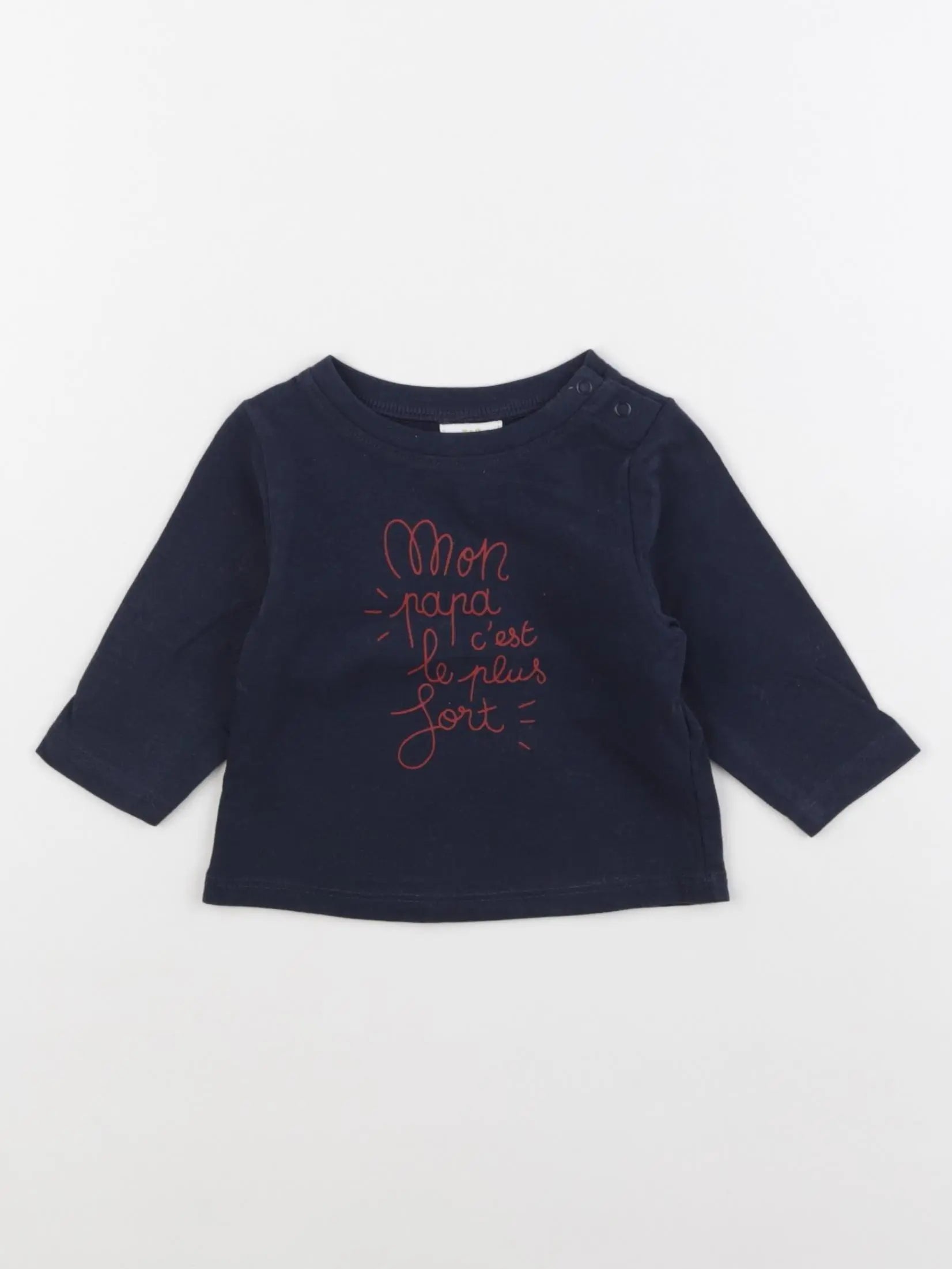 Tape à l'oeil - tee-shirt bleu - 3 mois