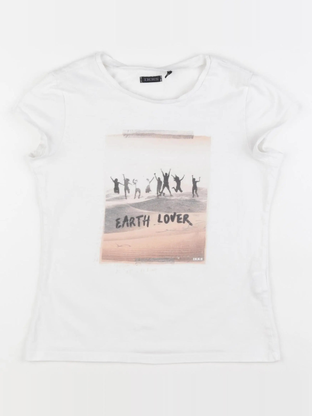 IKKS - tee-shirt blanc - 10 ans