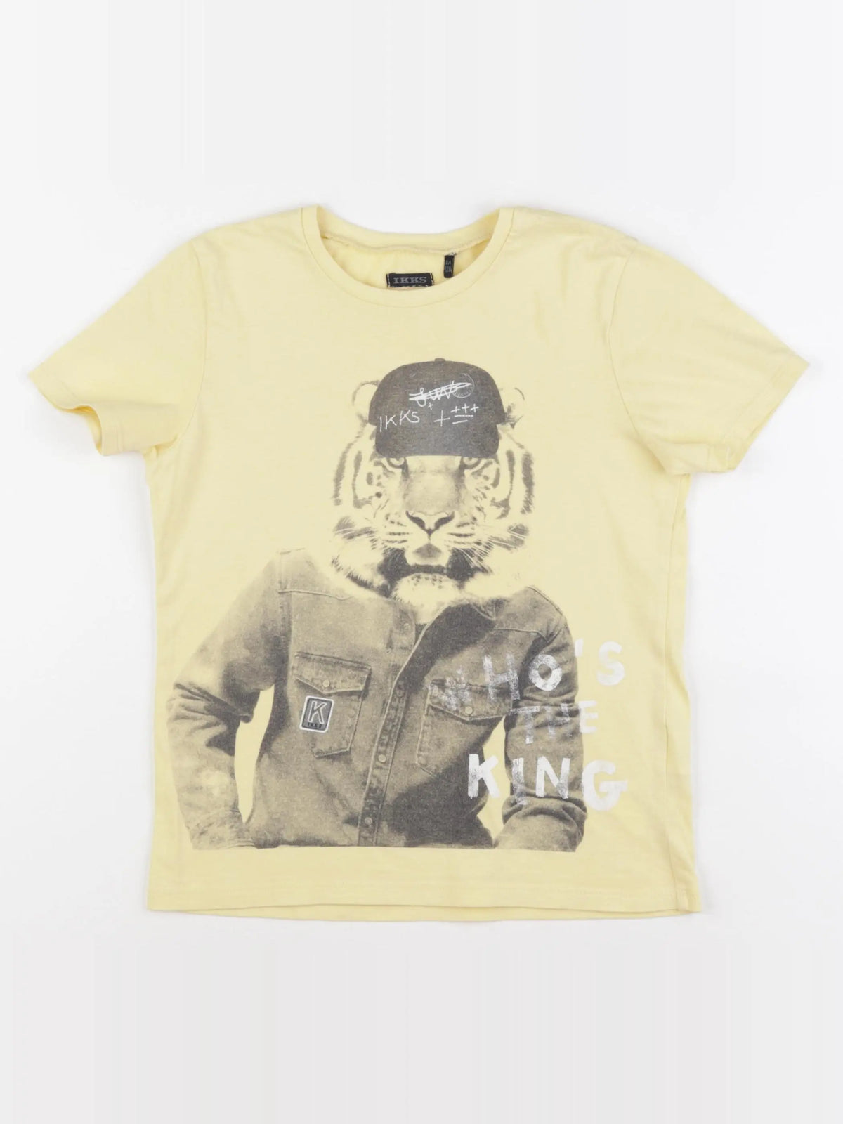 IKKS - tee-shirt jaune - 8 ans