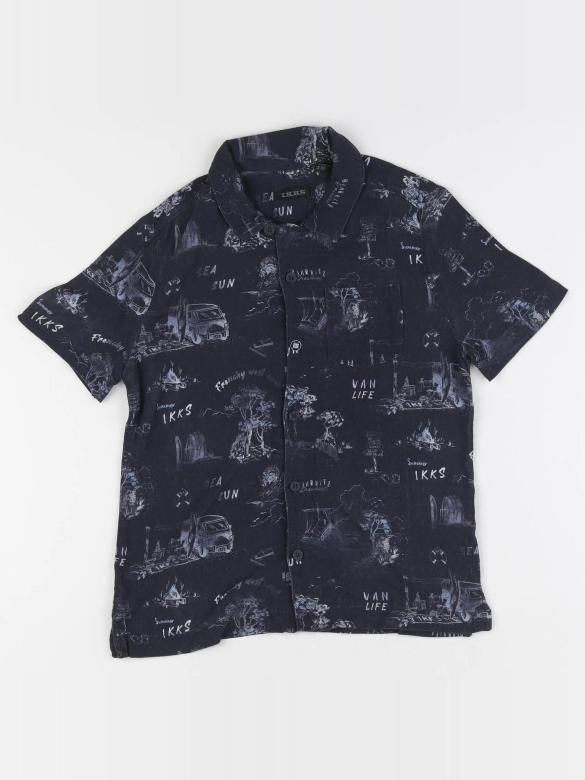 IKKS - chemise bleu - 5 ans