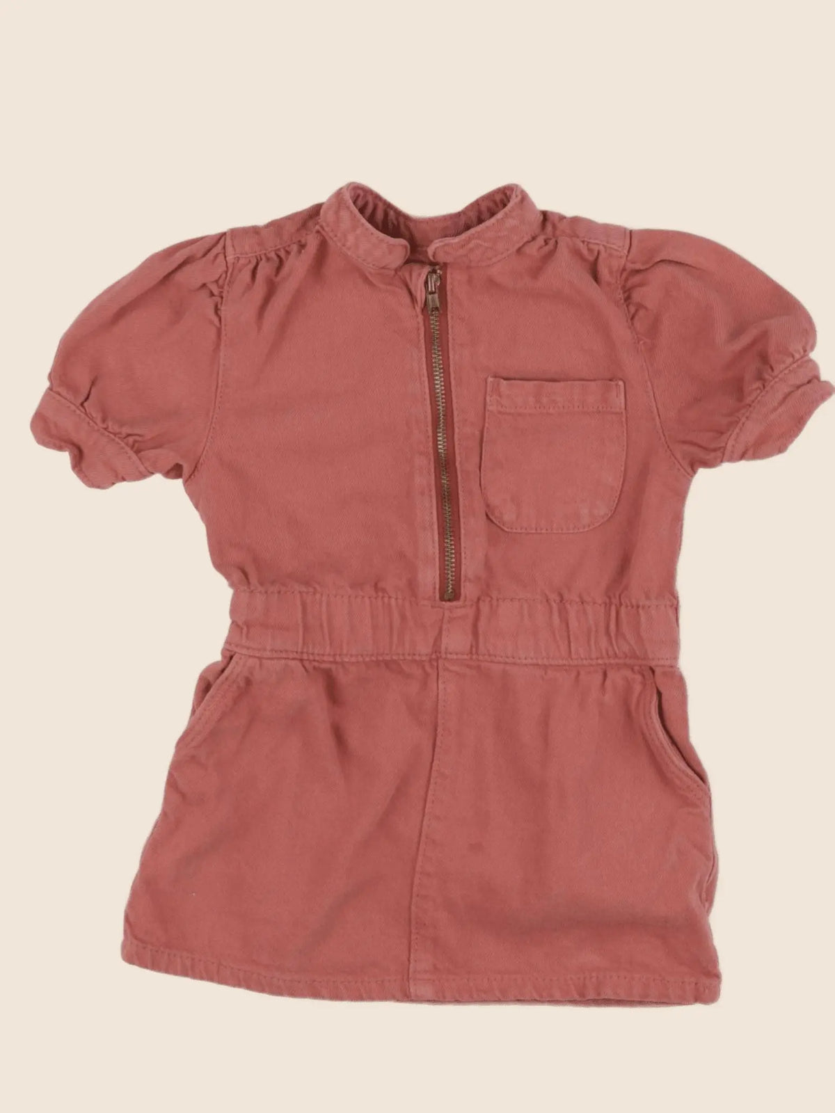 Vertbaudet - robe marron - 2 ans