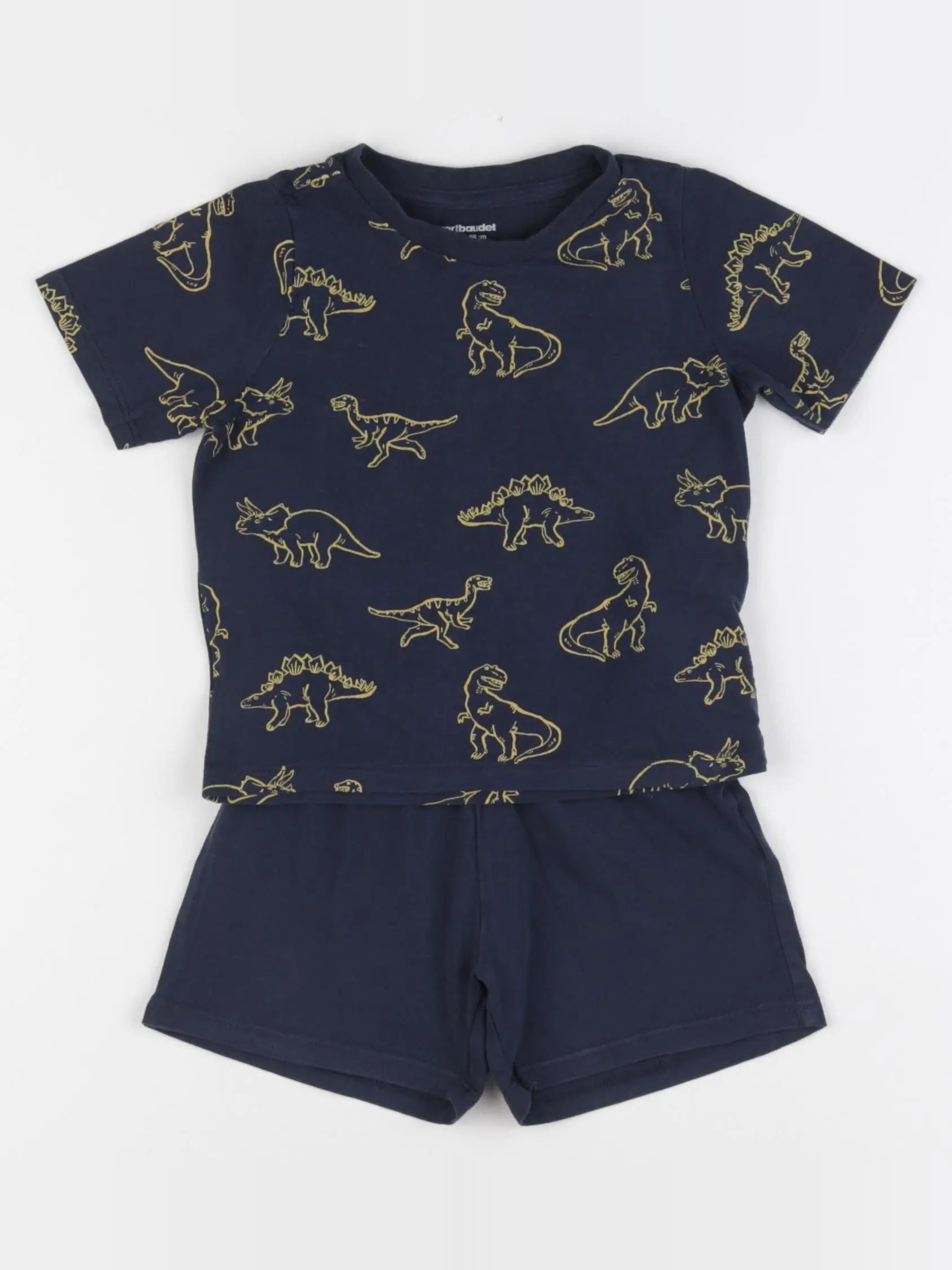 Vertbaudet - pyjama coton bleu - 2 ans