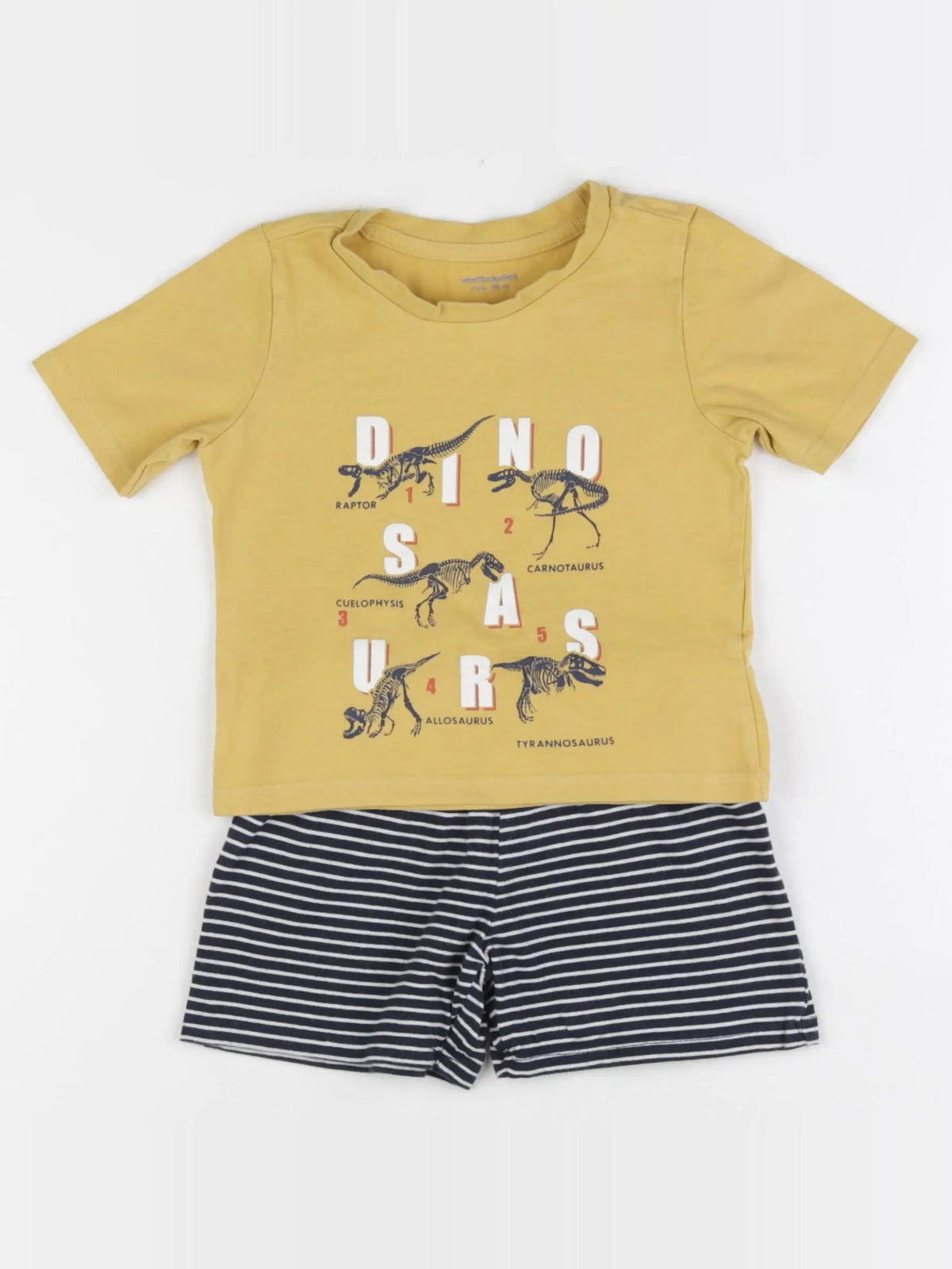 Vertbaudet - pyjama coton jaune - 2 ans